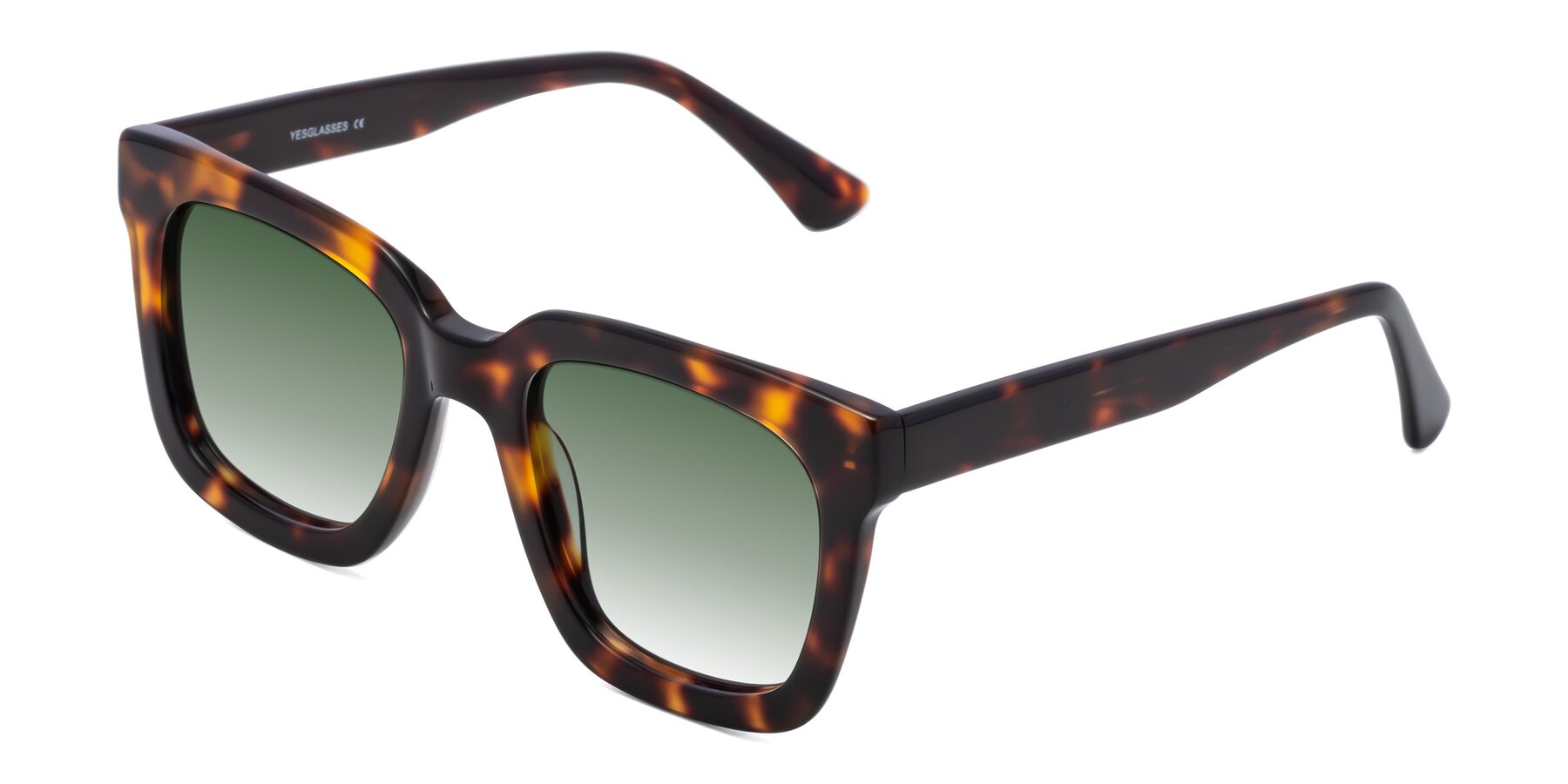 Angle of Parr in Tortoise with Green Gradient Lenses