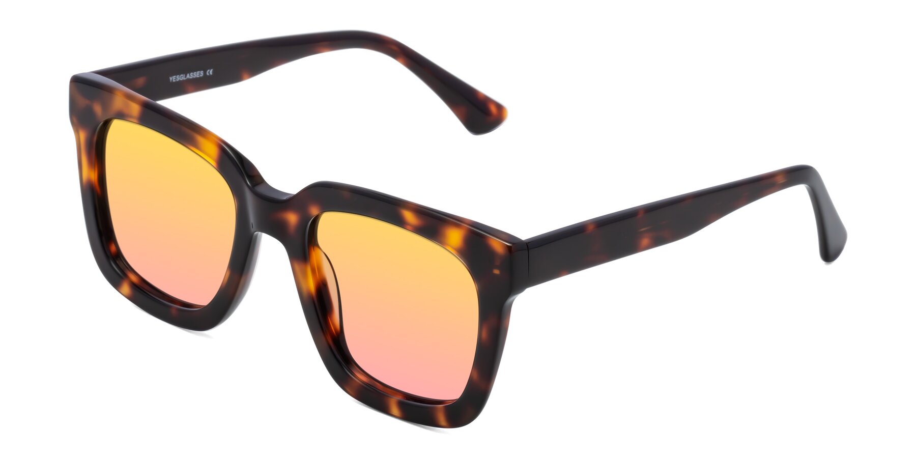Angle of Parr in Tortoise with Yellow / Pink Gradient Lenses