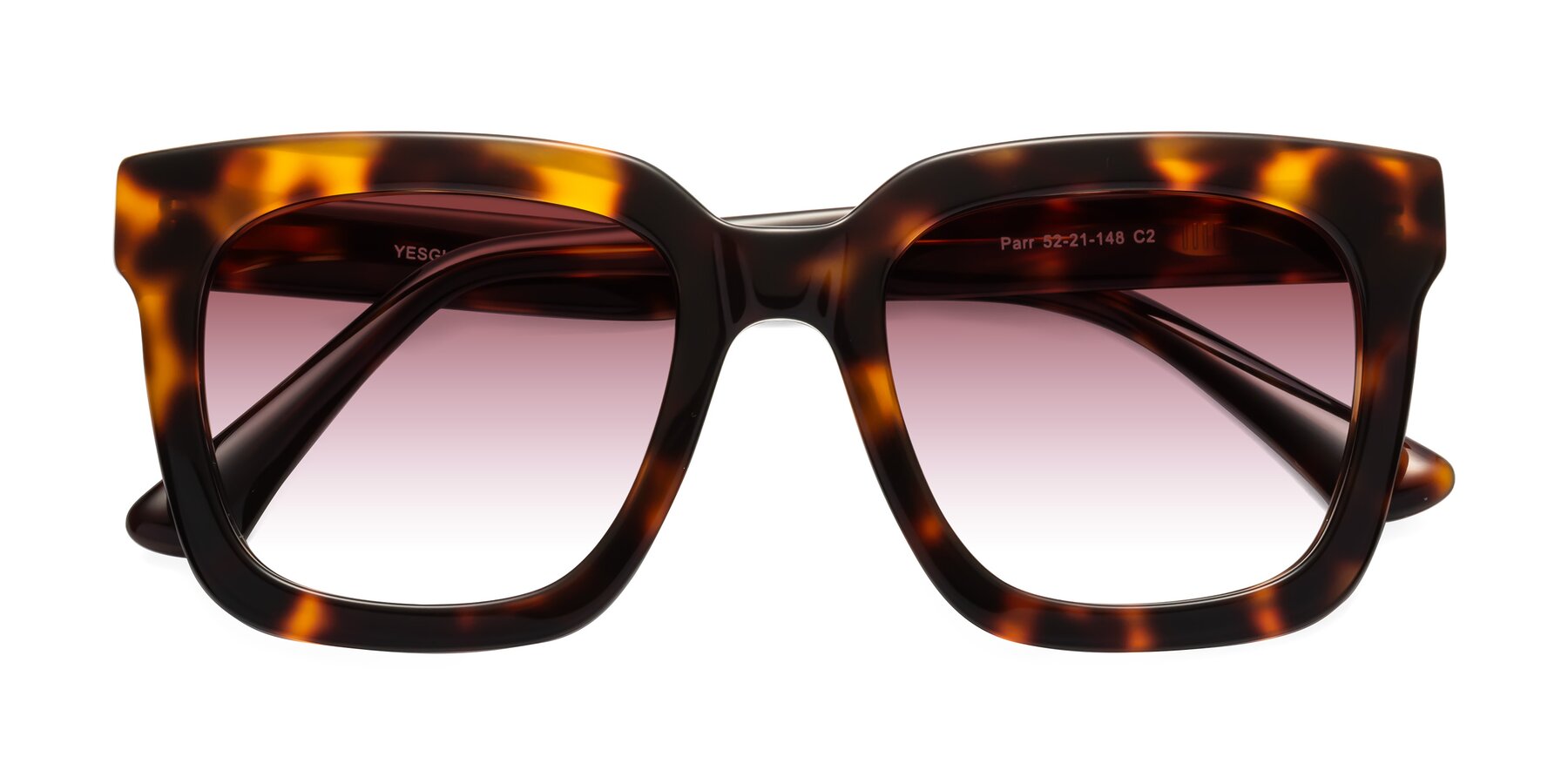 Folded Front of Parr in Tortoise with Garnet Gradient Lenses