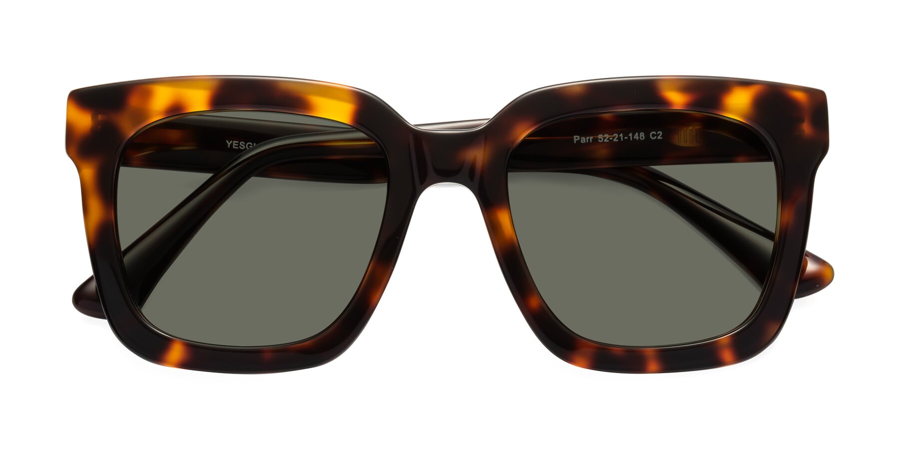 Folded Front of Parr in Tortoise with Gray Polarized Lenses
