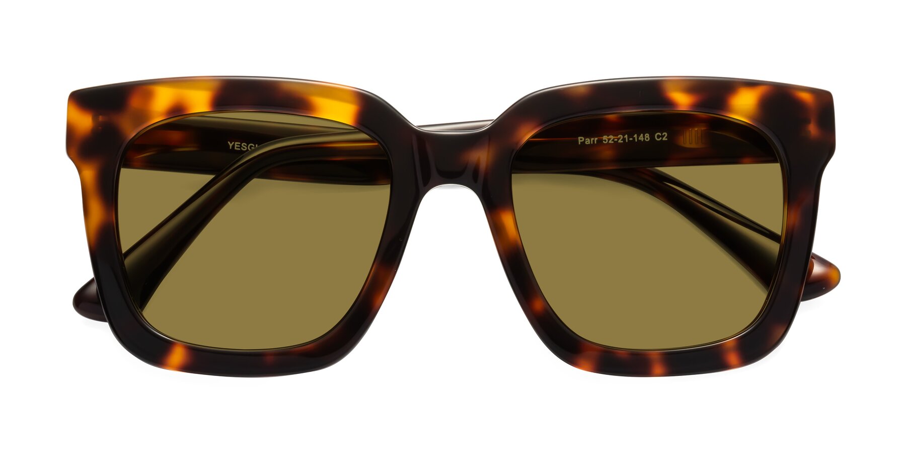 Folded Front of Parr in Tortoise with Brown Polarized Lenses