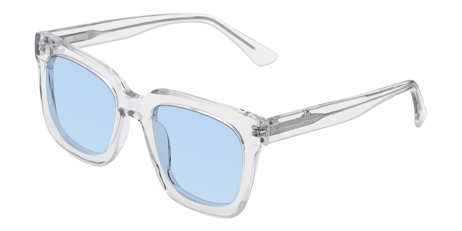 Angle of Parr in Clear with Light Blue Tinted Lenses