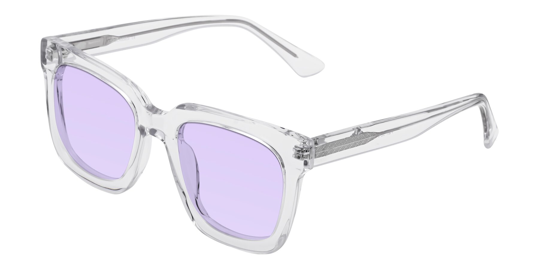 Angle of Parr in Clear with Light Purple Tinted Lenses