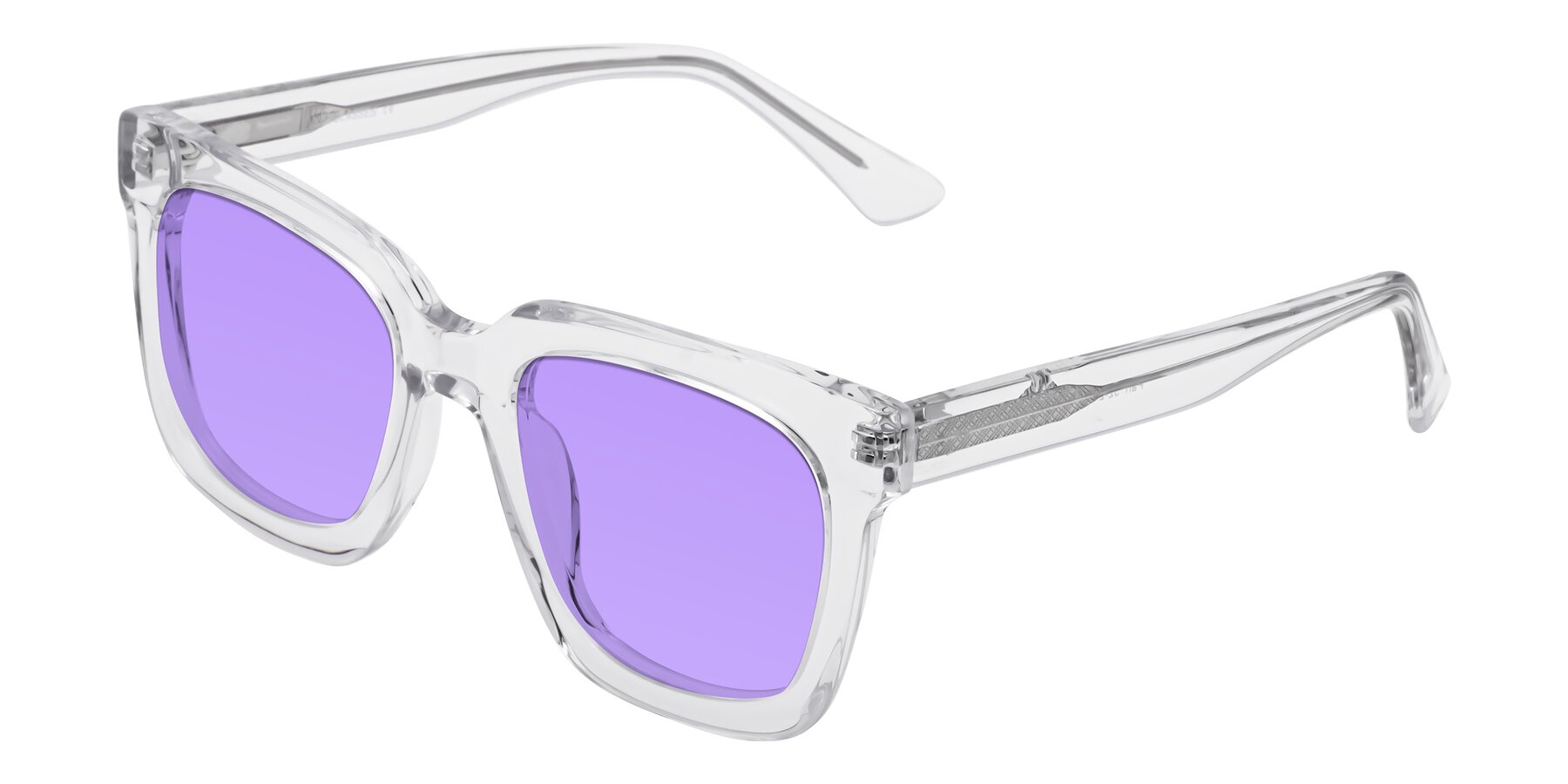 Angle of Parr in Clear with Medium Purple Tinted Lenses