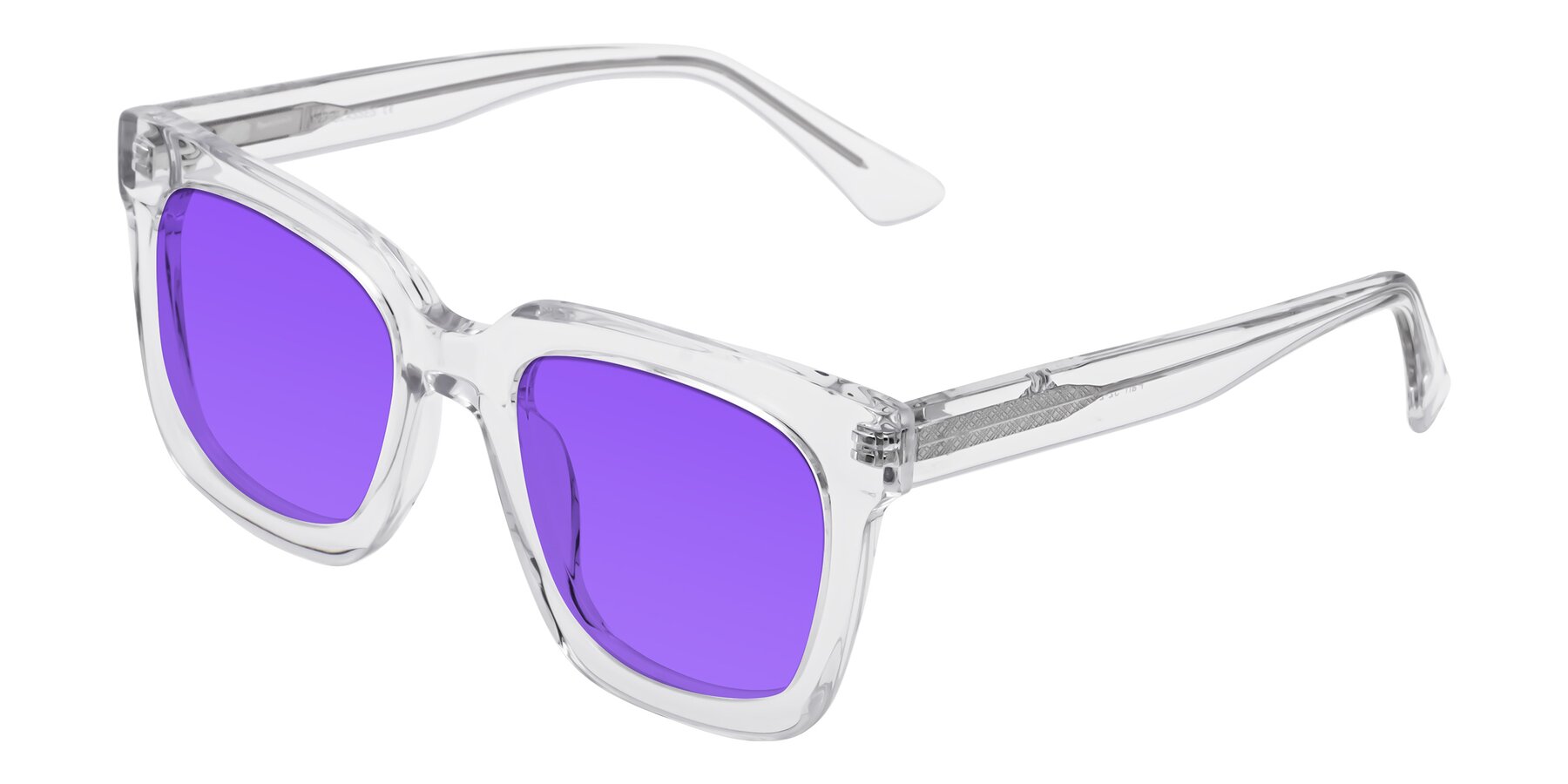 Angle of Parr in Clear with Purple Tinted Lenses