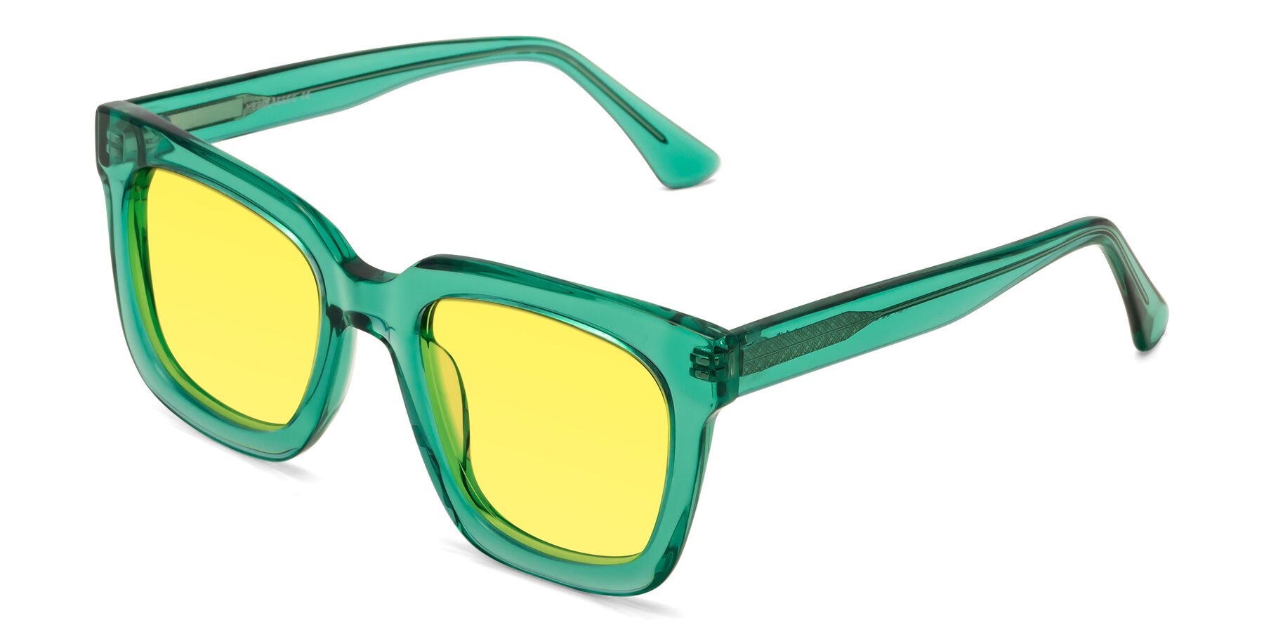 Angle of Parr in Green with Medium Yellow Tinted Lenses