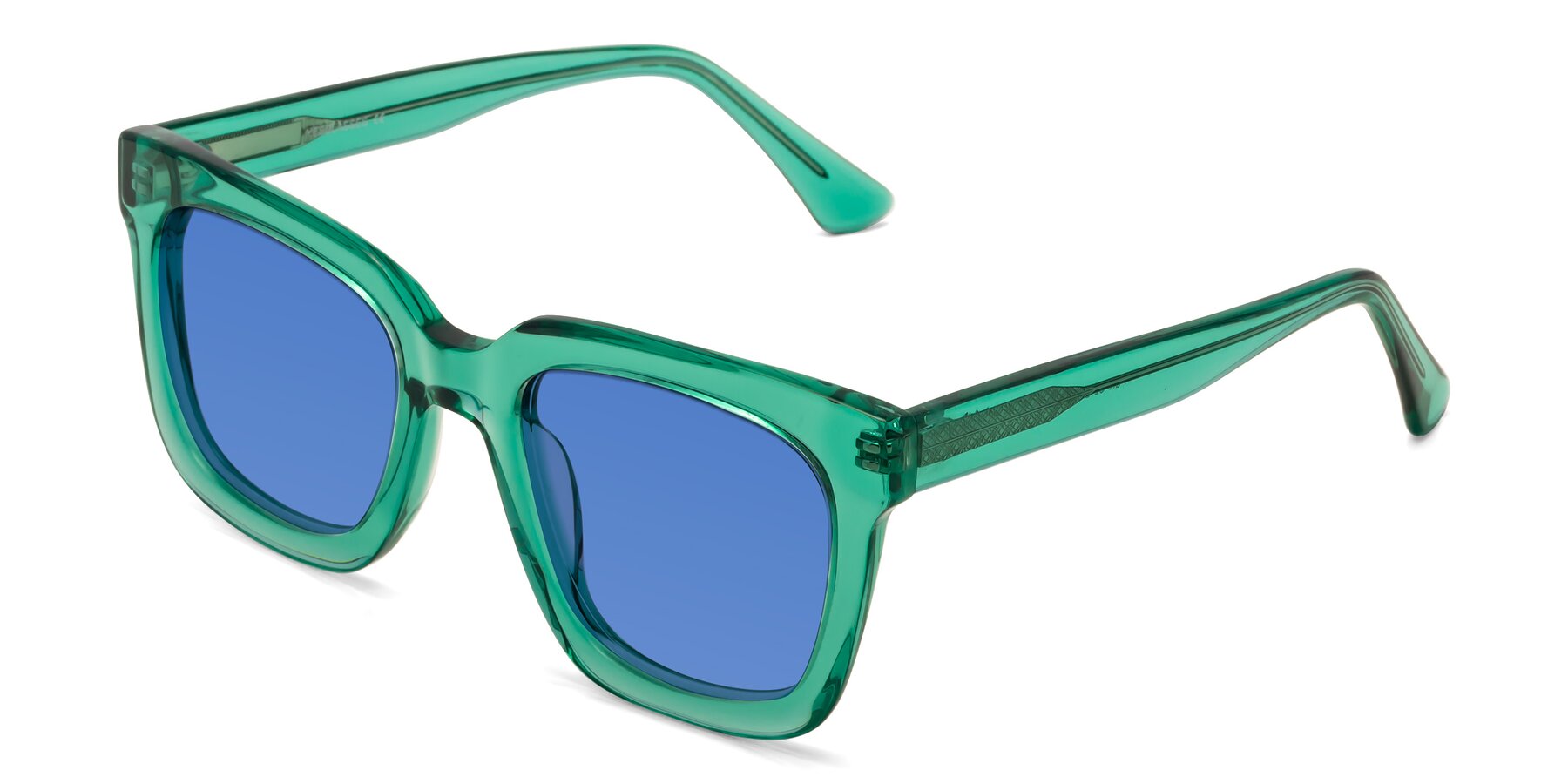 Angle of Parr in Green with Blue Tinted Lenses