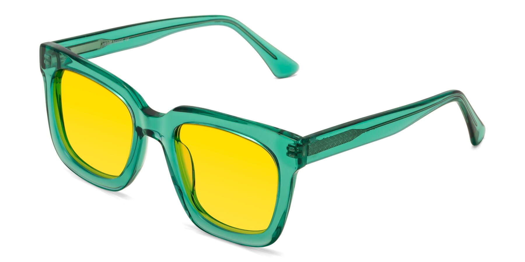 Angle of Parr in Green with Yellow Tinted Lenses