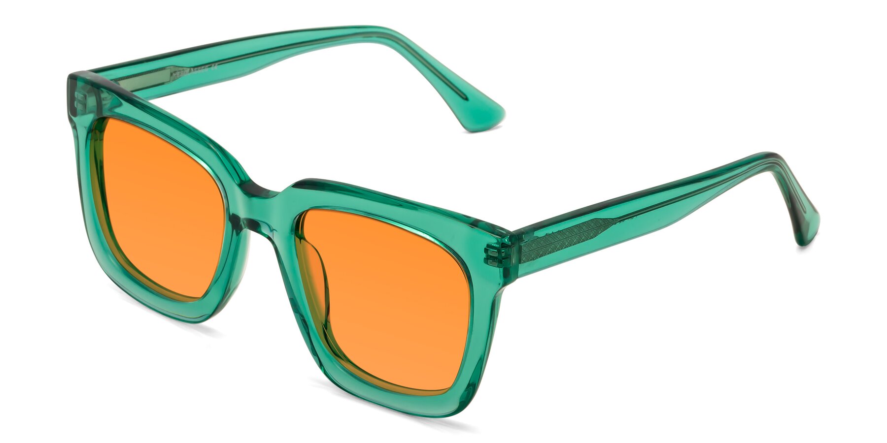 Angle of Parr in Green with Orange Tinted Lenses