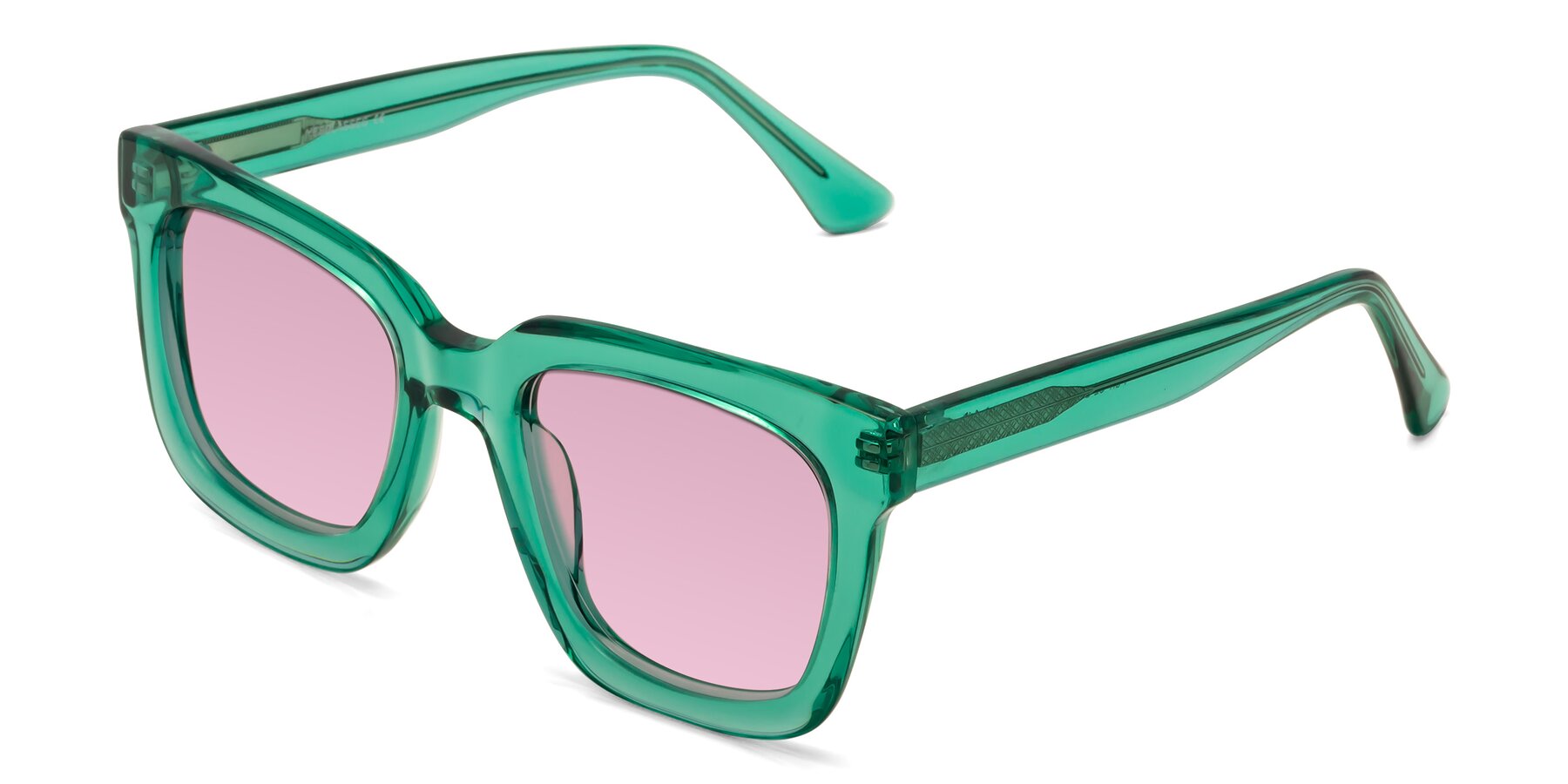 Angle of Parr in Green with Light Wine Tinted Lenses