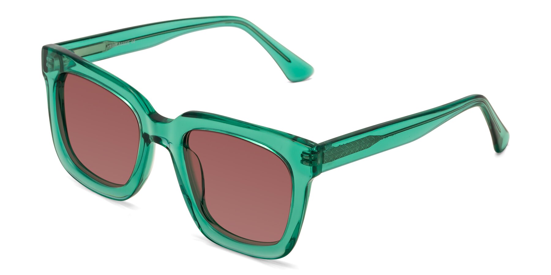 Angle of Parr in Green with Garnet Tinted Lenses