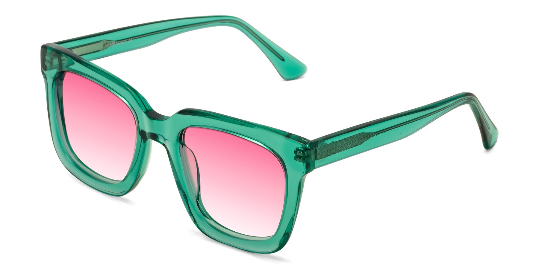Angle of Parr in Green with Pink Gradient Lenses