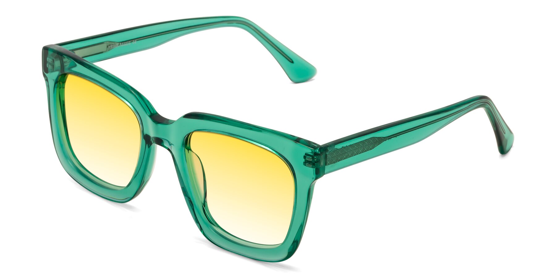 Angle of Parr in Green with Yellow Gradient Lenses