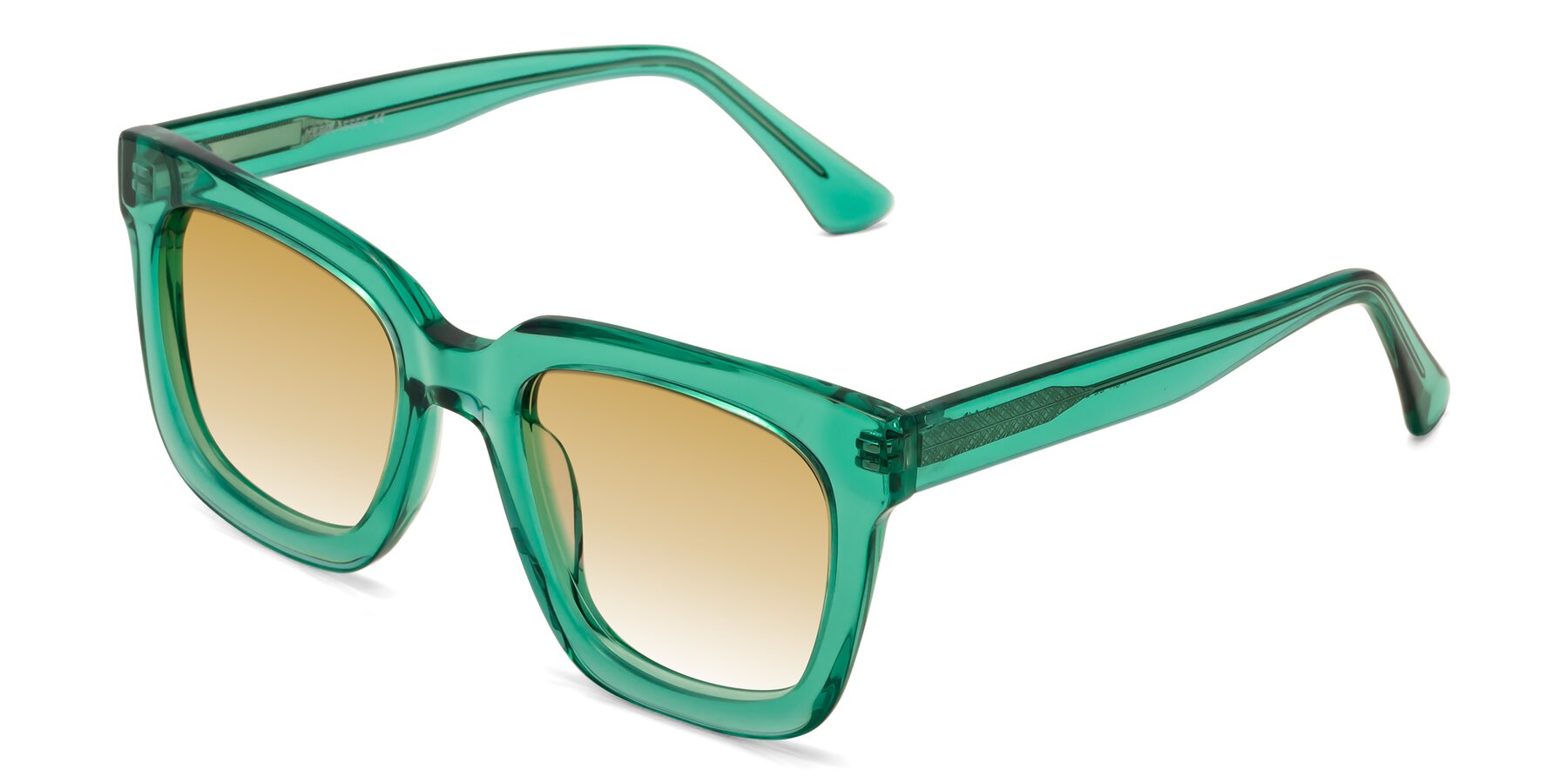 Angle of Parr in Green with Champagne Gradient Lenses