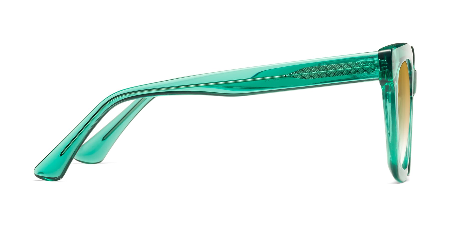 Side of Parr in Green with Champagne Gradient Lenses