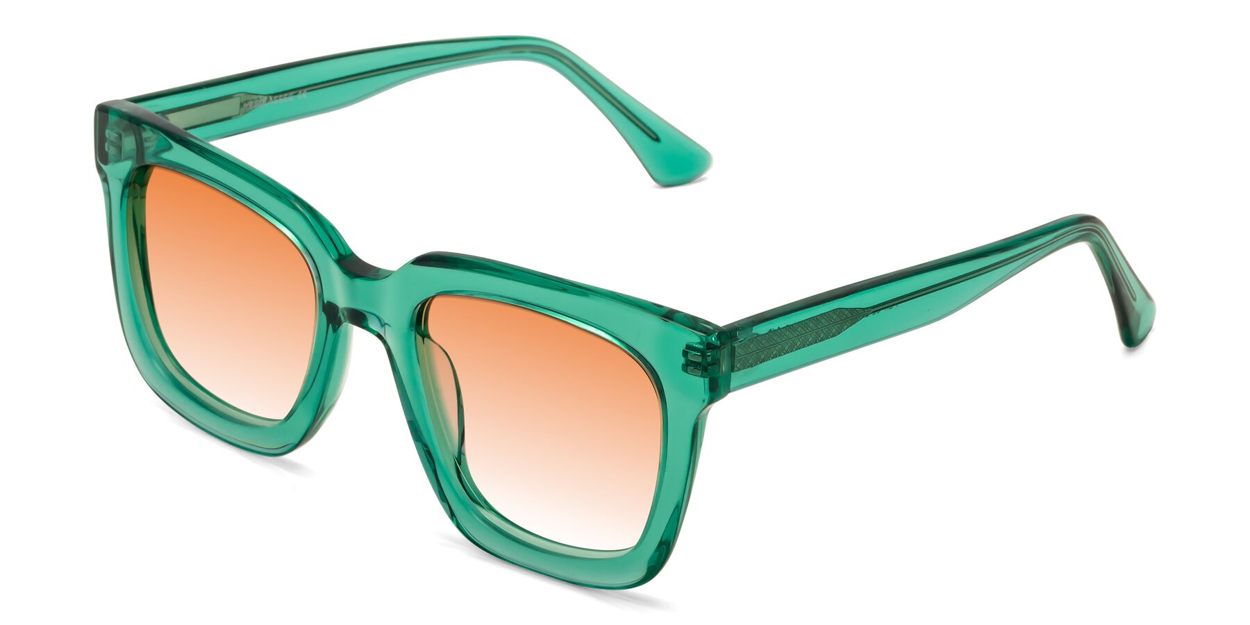 Angle of Parr in Green with Orange Gradient Lenses