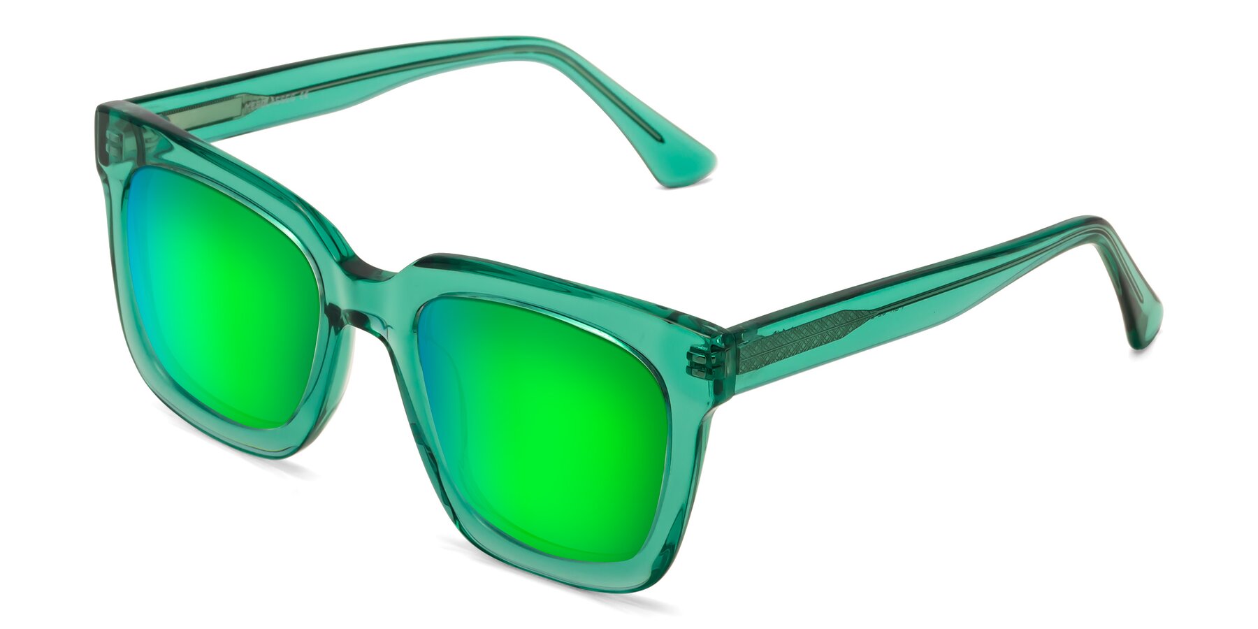Angle of Parr in Green with Green Mirrored Lenses