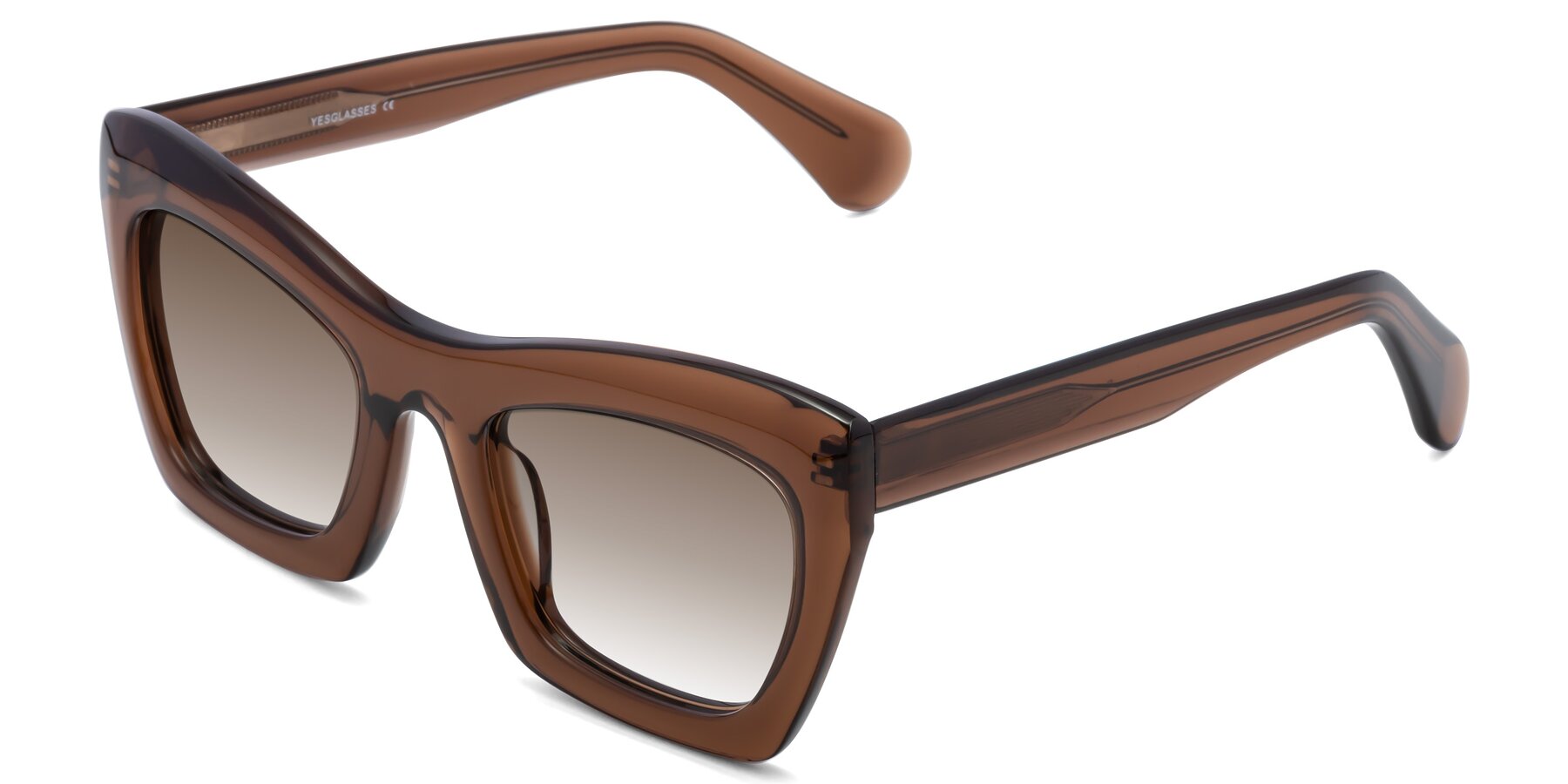 Angle of Randi in Brown with Brown Gradient Lenses