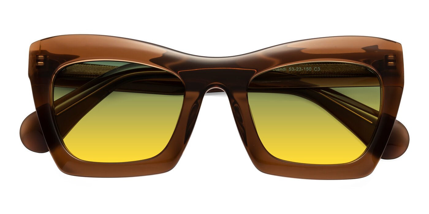 Randi - Brown Gradient Sunglasses