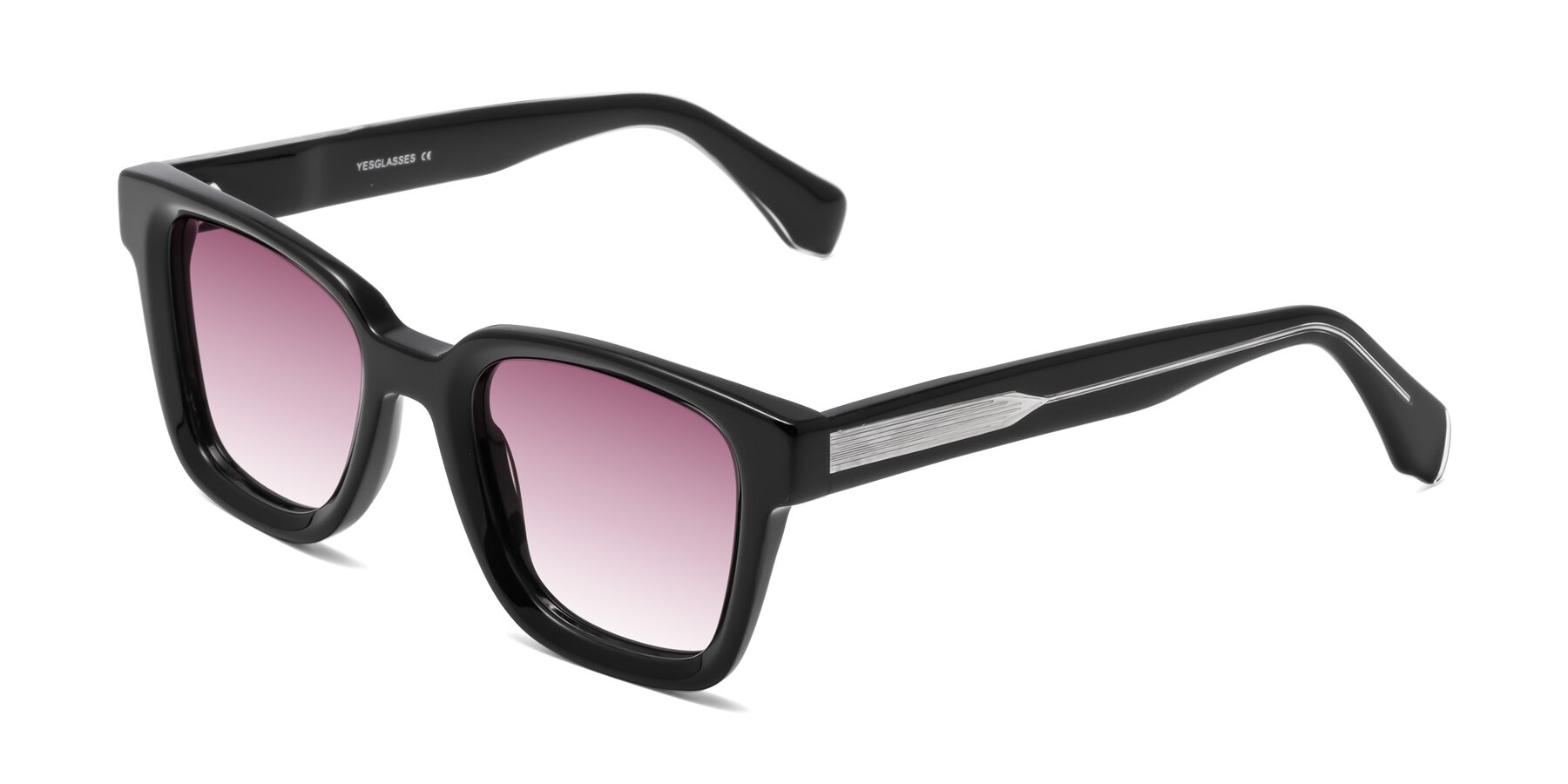 Angle of Napa in Black with Wine Gradient Lenses