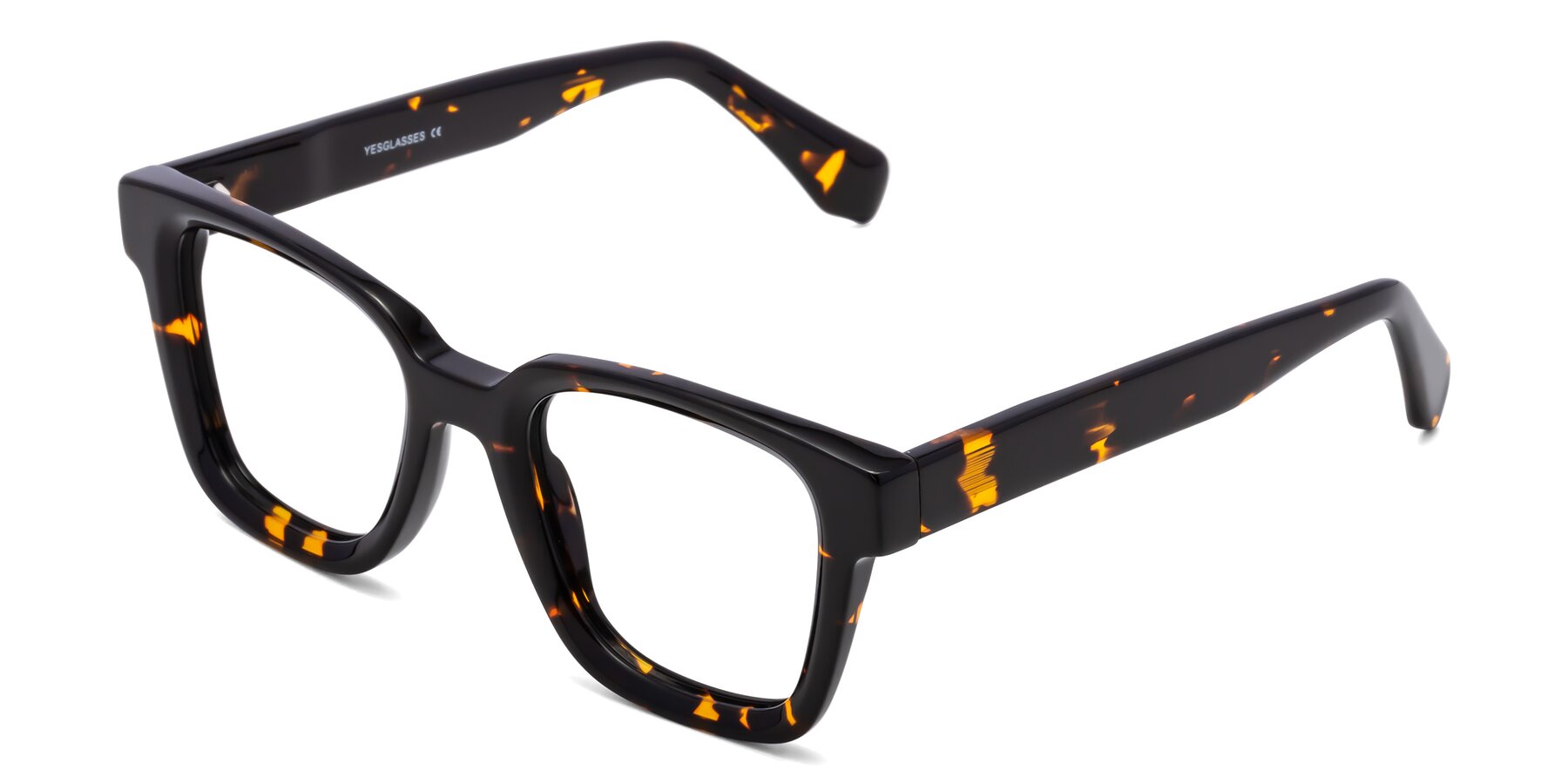 Angle of Napa in Tortoise with Clear Reading Eyeglass Lenses