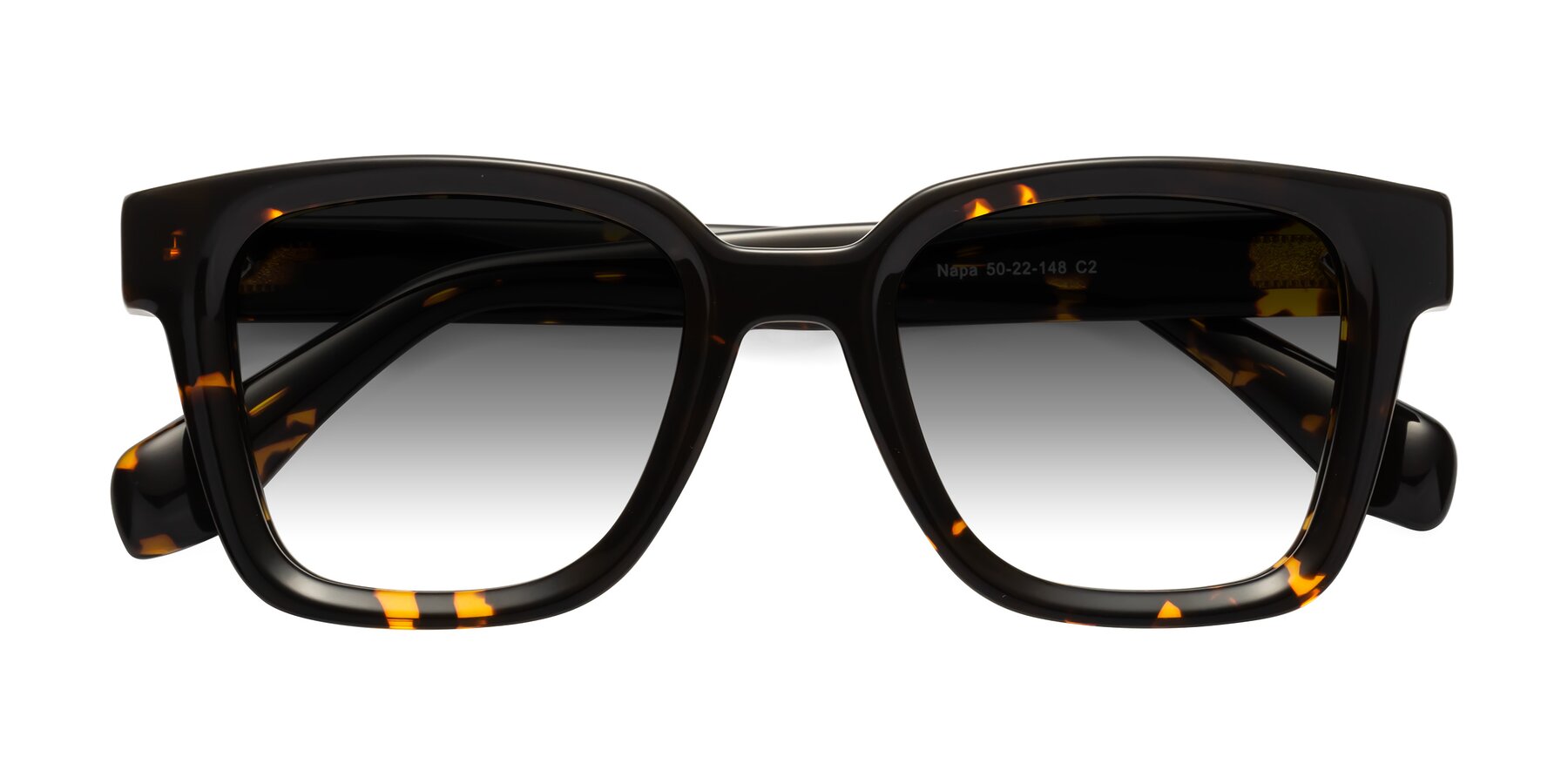 Folded Front of Napa in Tortoise with Gray Gradient Lenses