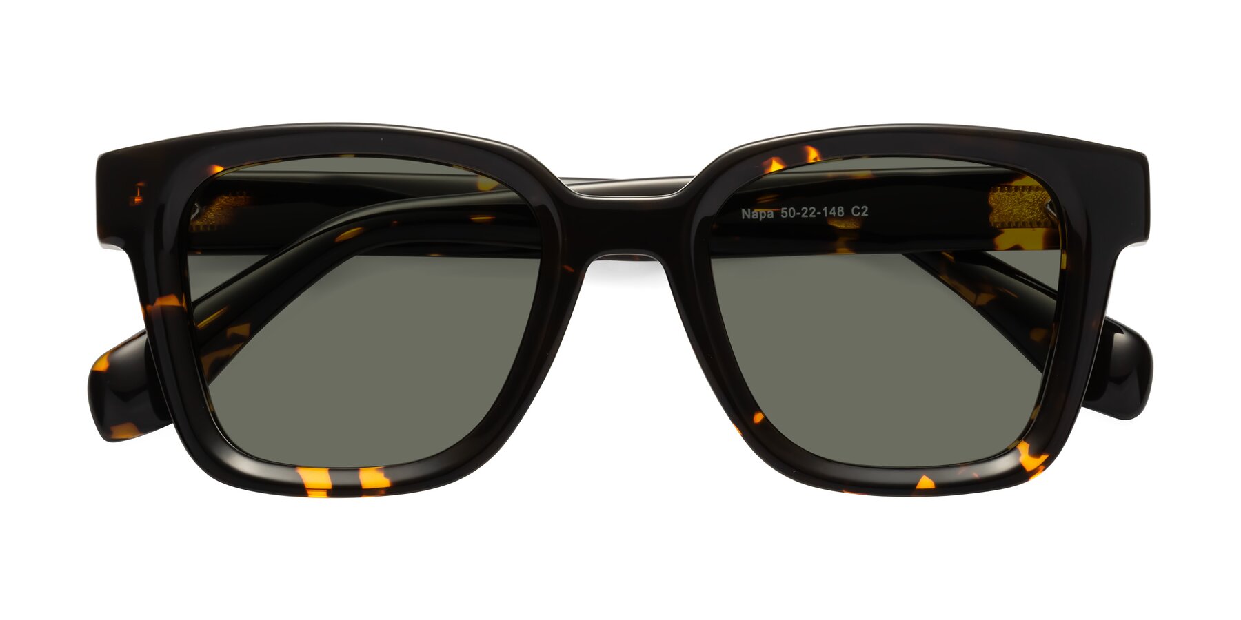 Folded Front of Napa in Tortoise with Gray Polarized Lenses