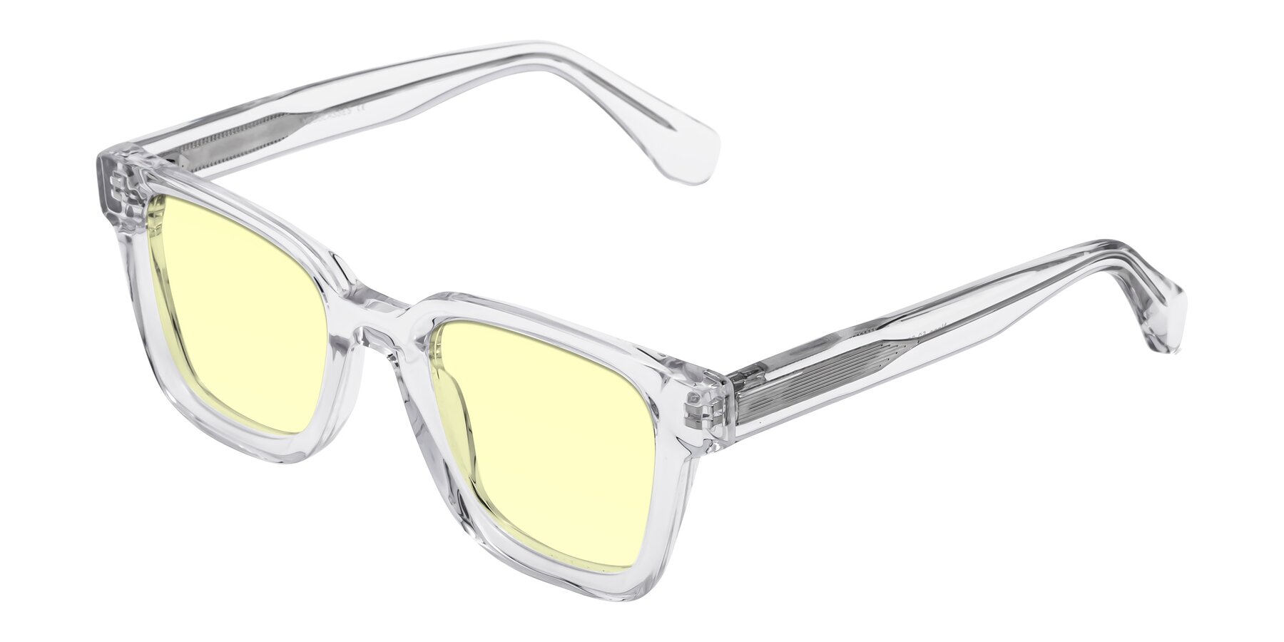 Angle of Napa in Clear with Light Yellow Tinted Lenses