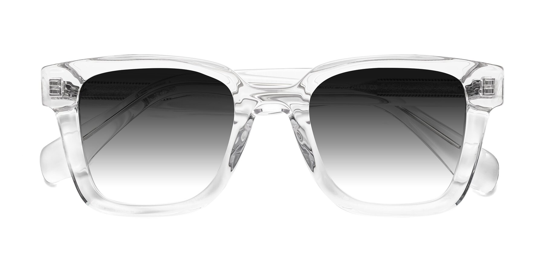 Folded Front of Napa in Clear with Gray Gradient Lenses