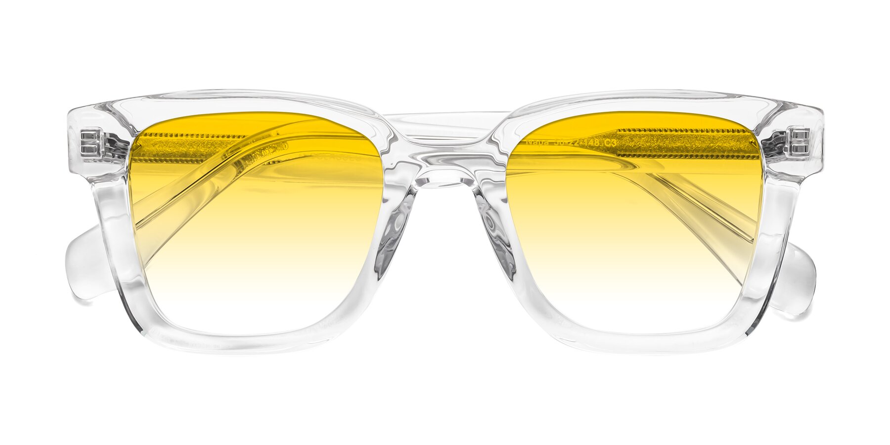 Folded Front of Napa in Clear with Yellow Gradient Lenses