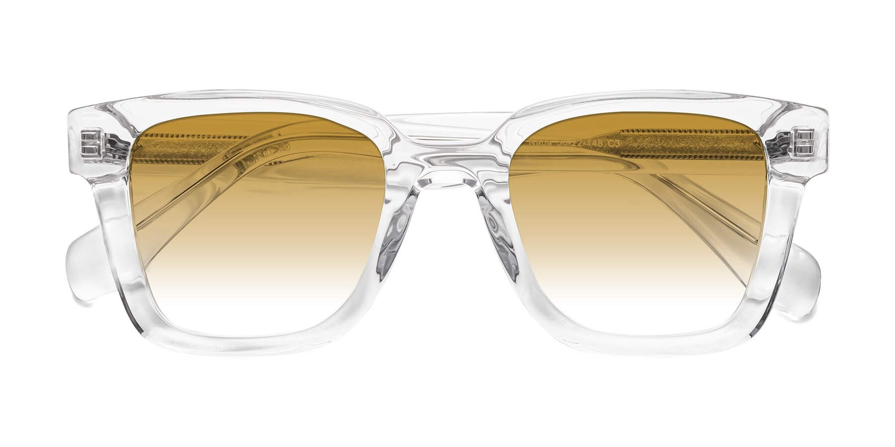 Folded Front of Napa in Clear with Champagne Gradient Lenses