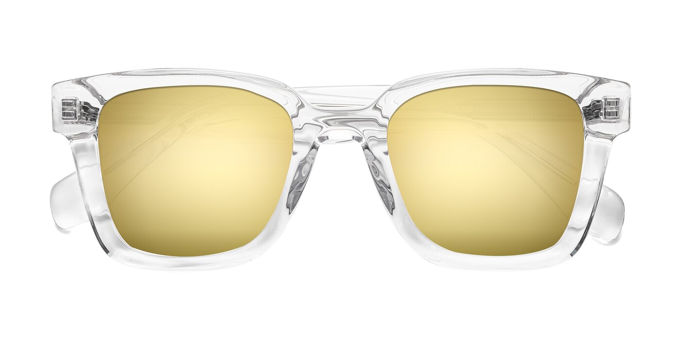 Napa - Clear Flash Mirrored Sunglasses