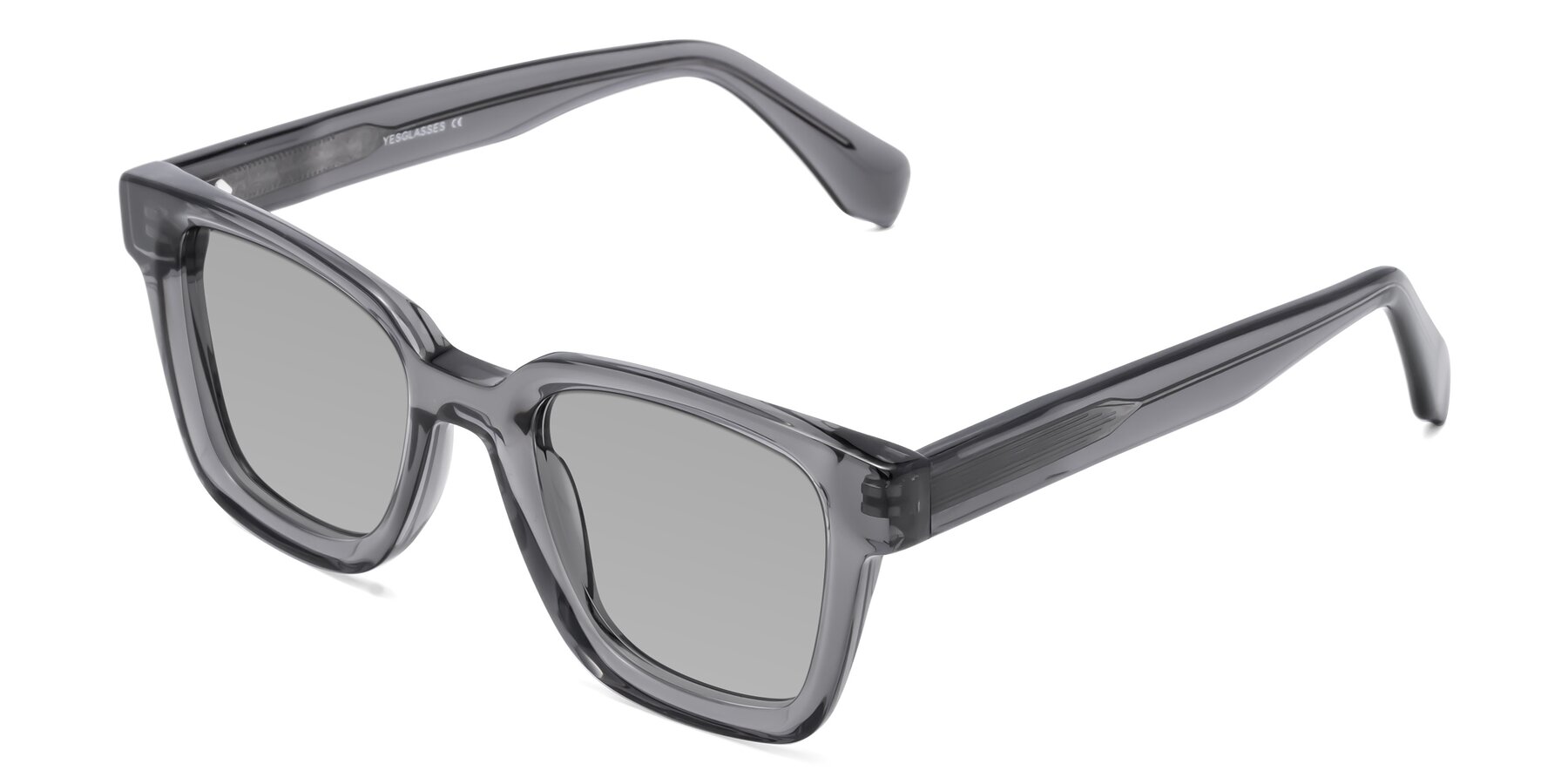 Angle of Napa in Translucent Gray with Light Gray Tinted Lenses