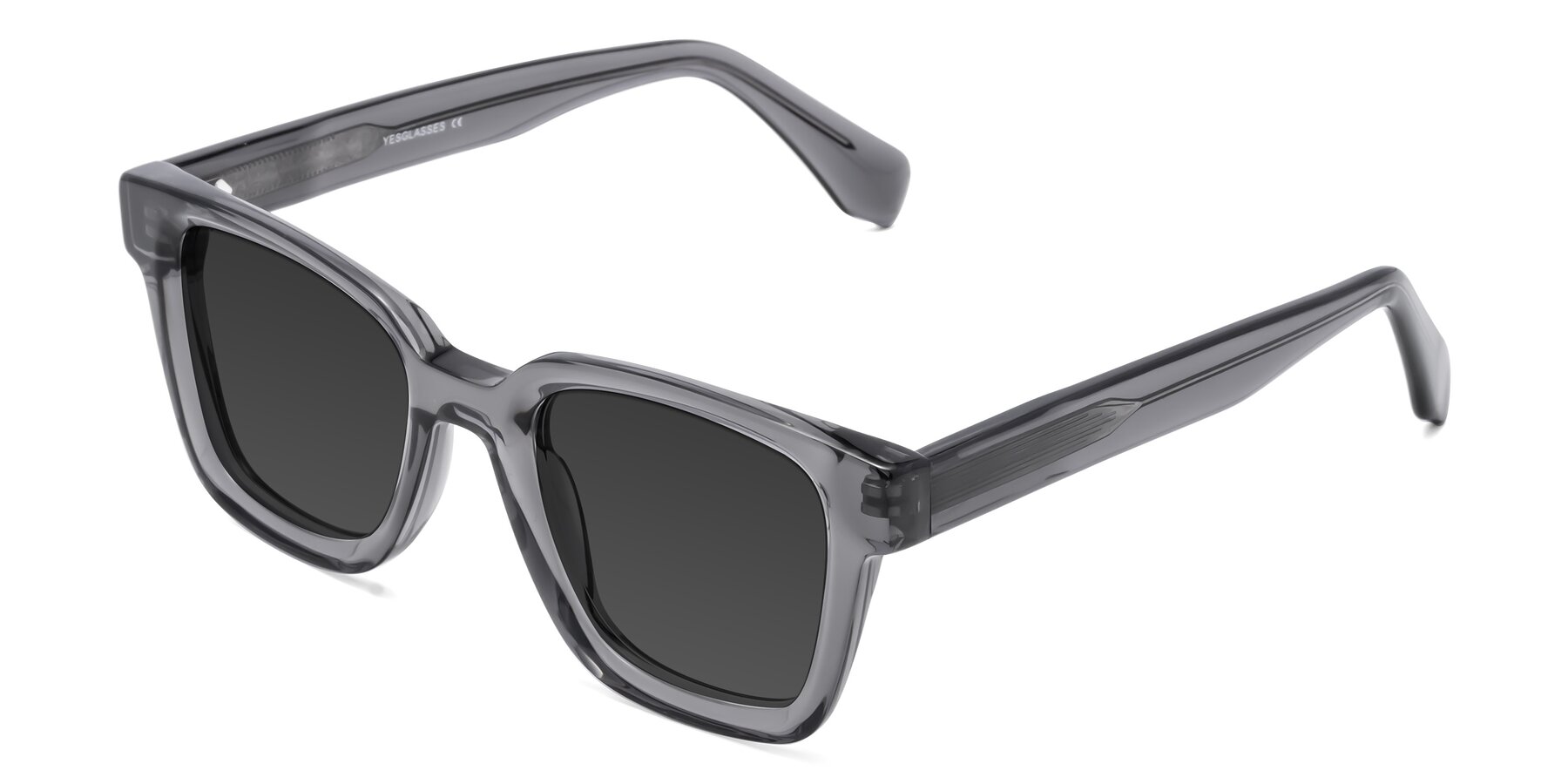 Angle of Napa in Translucent Gray with Gray Tinted Lenses