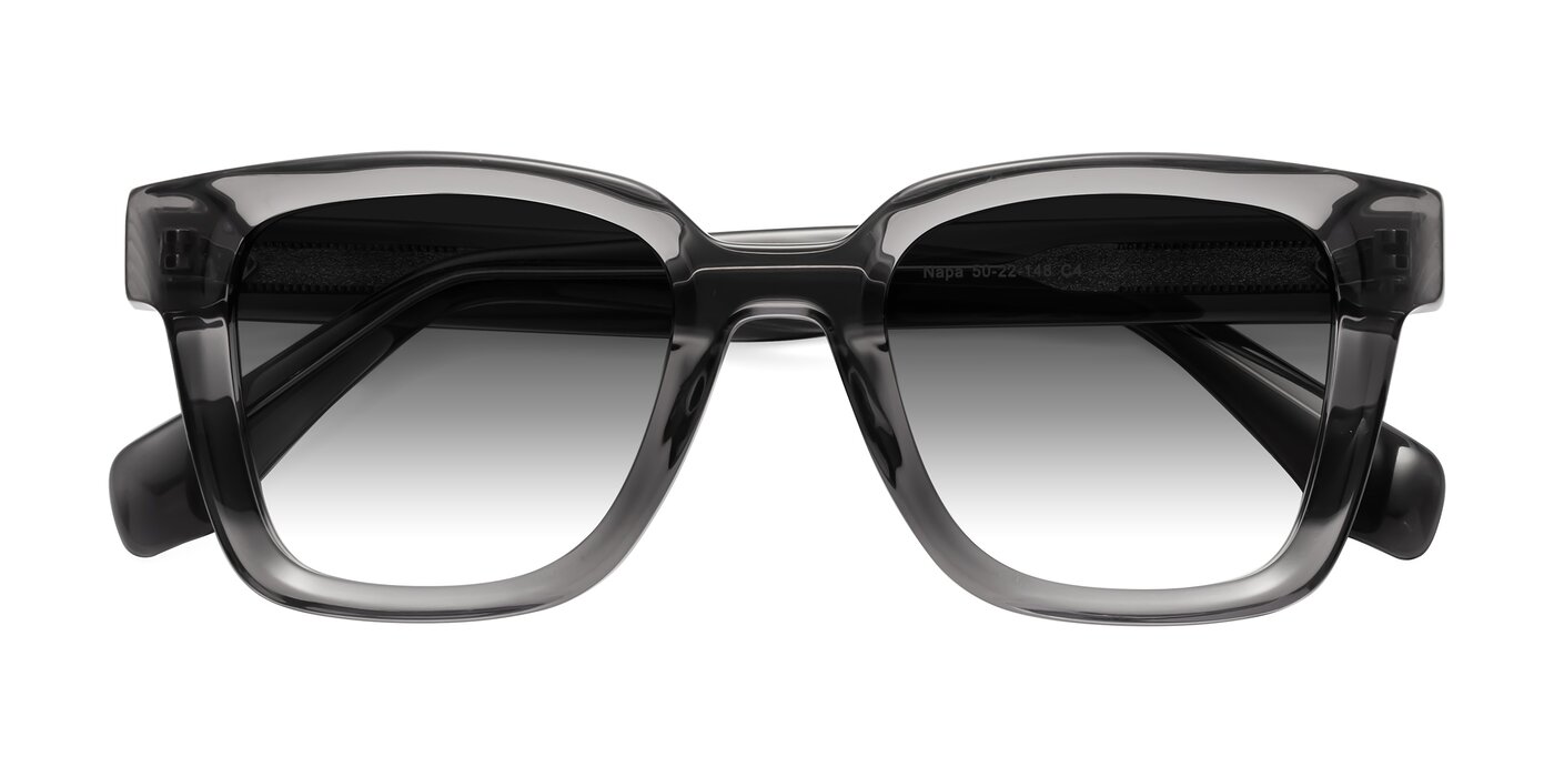 Napa - Translucent Gray Gradient Sunglasses