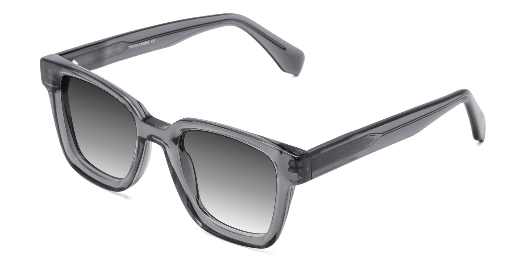 Angle of Napa in Translucent Gray with Gray Gradient Lenses