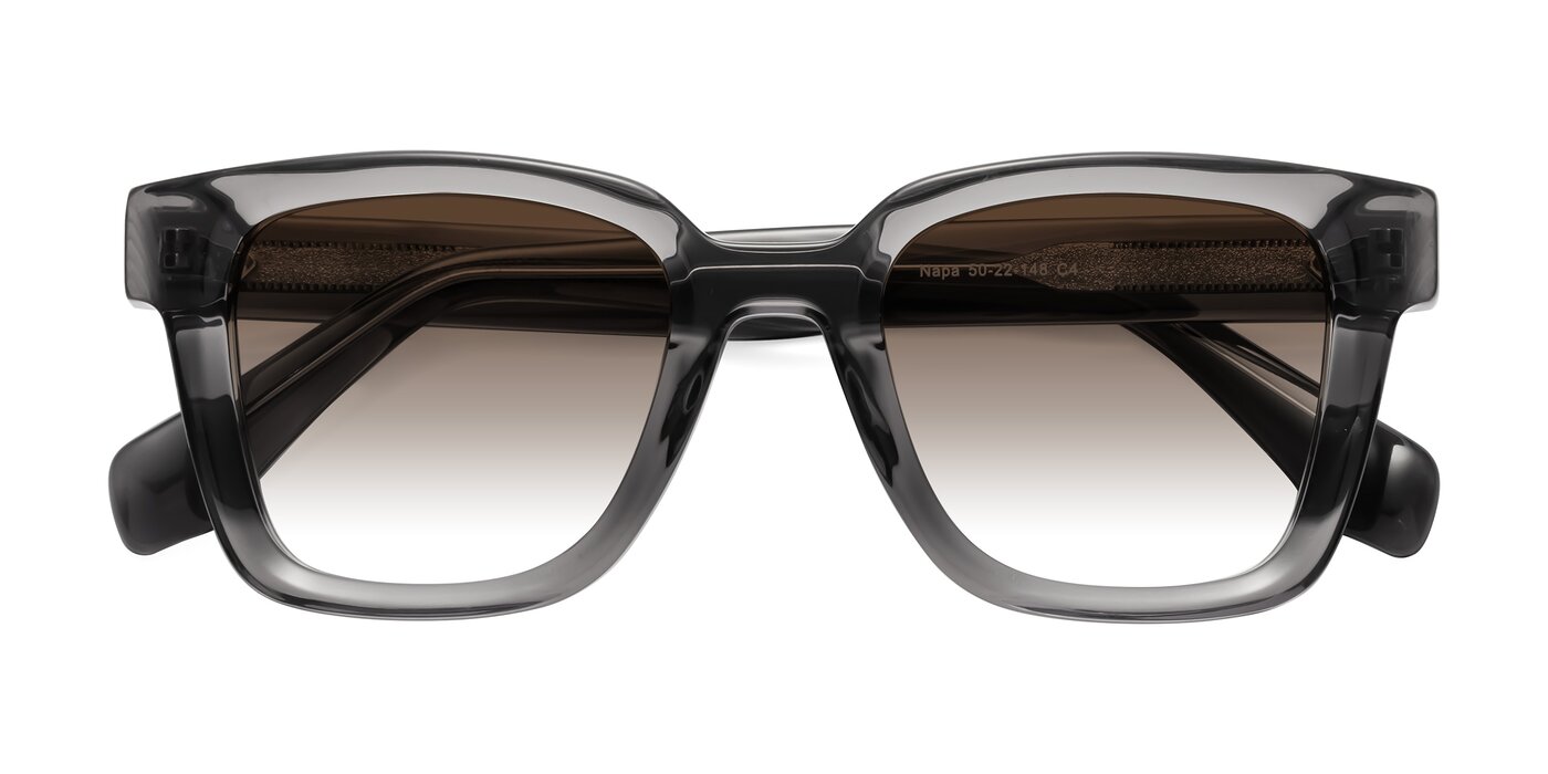 Napa - Translucent Gray Gradient Sunglasses