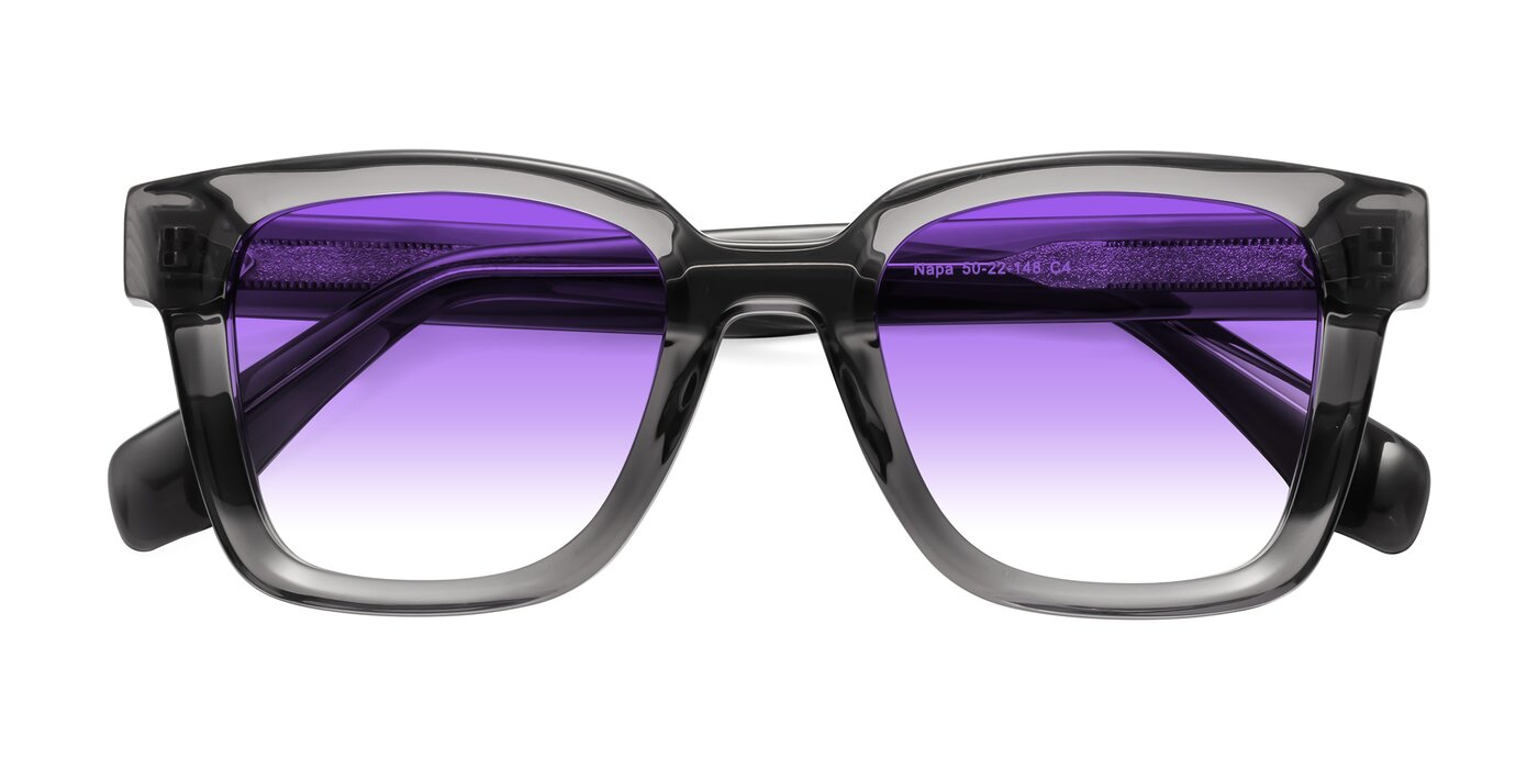 Napa - Translucent Gray Gradient Sunglasses