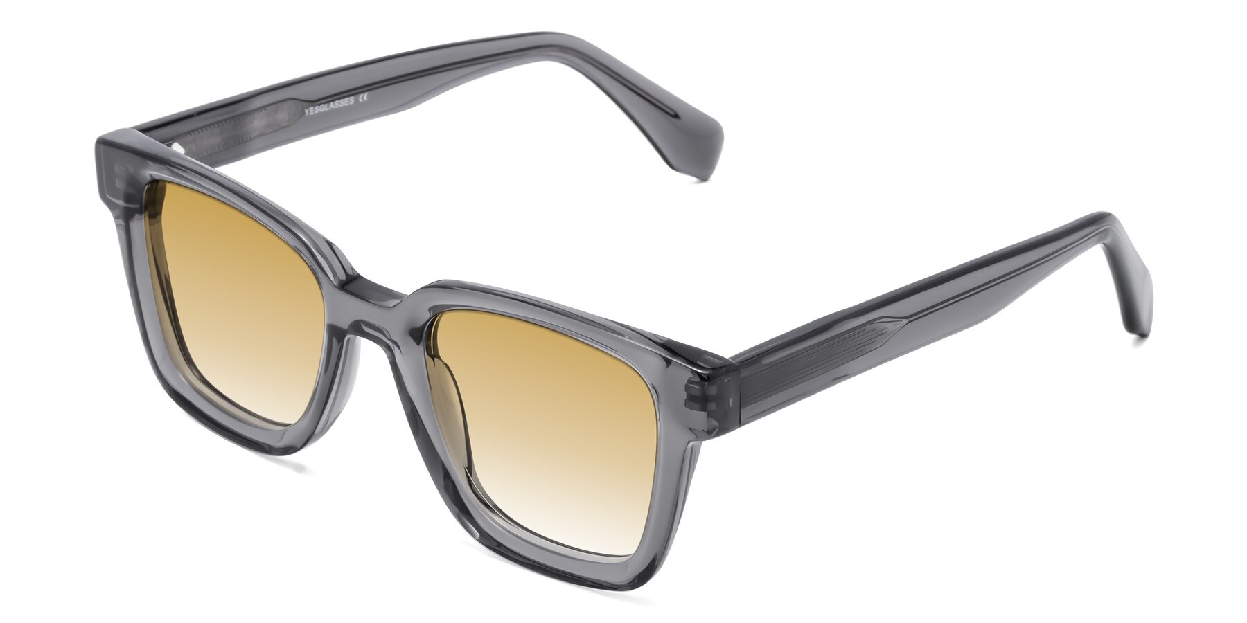 Angle of Napa in Translucent Gray with Champagne Gradient Lenses