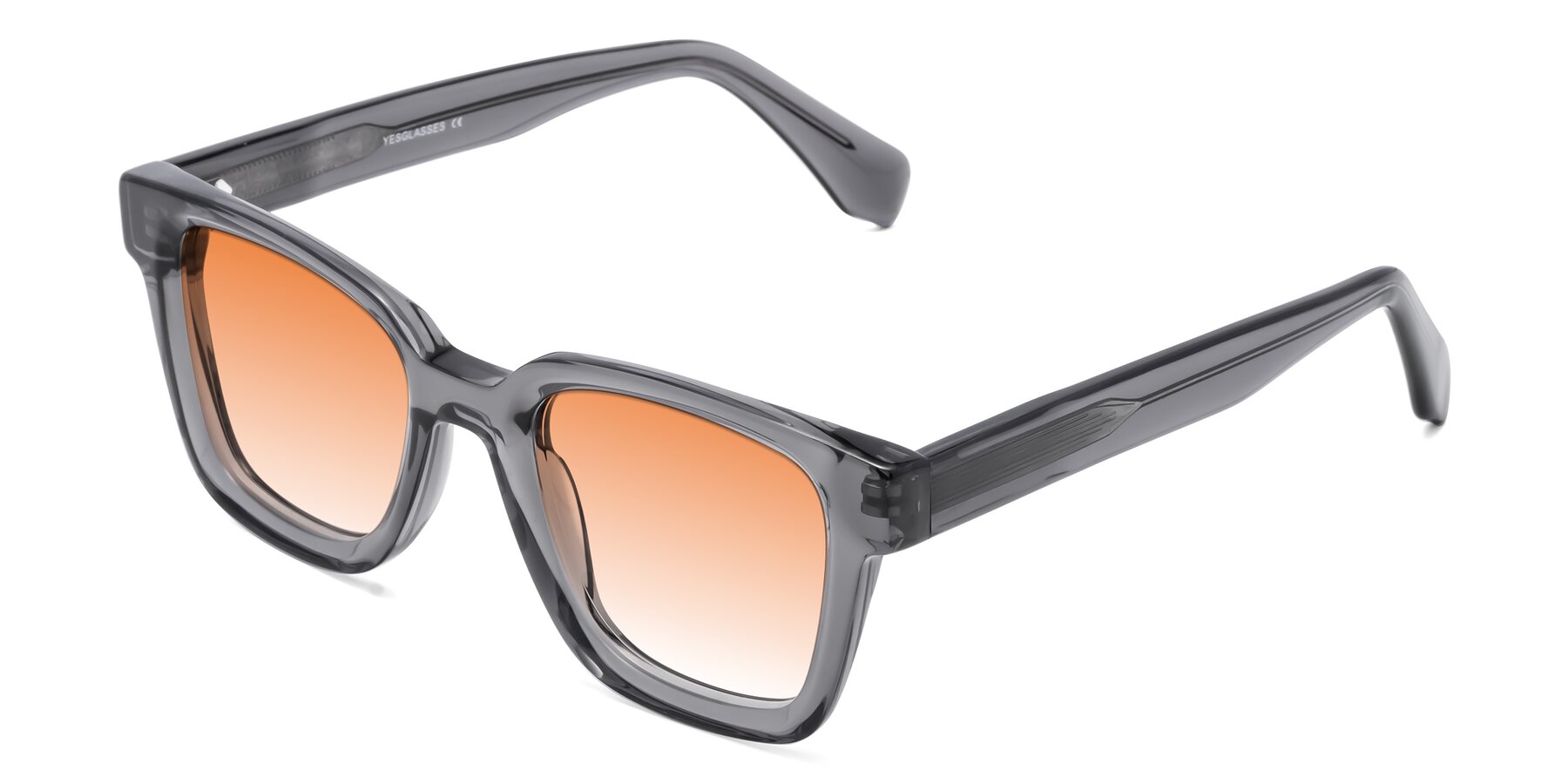Angle of Napa in Translucent Gray with Orange Gradient Lenses