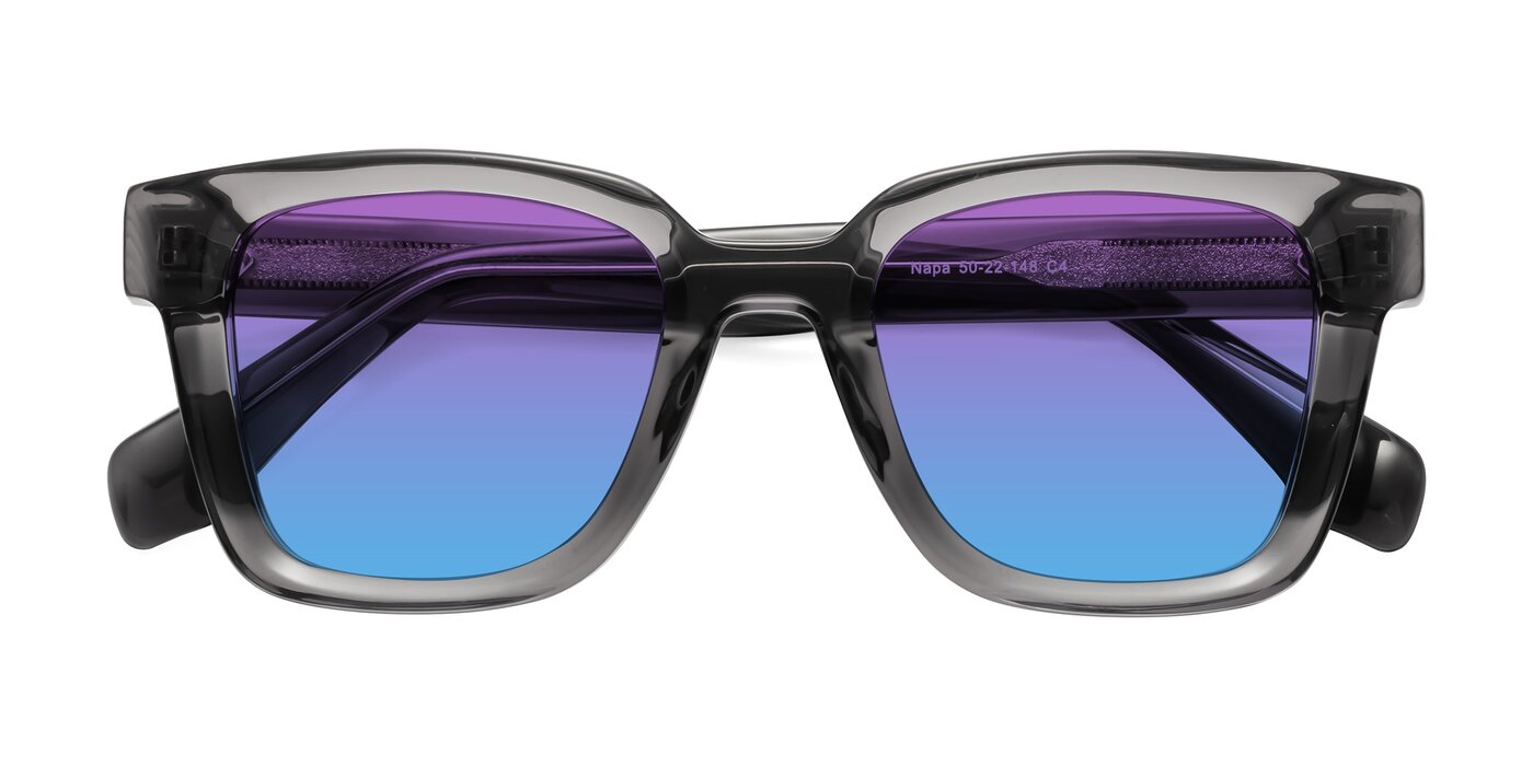 Napa - Translucent Gray Gradient Sunglasses