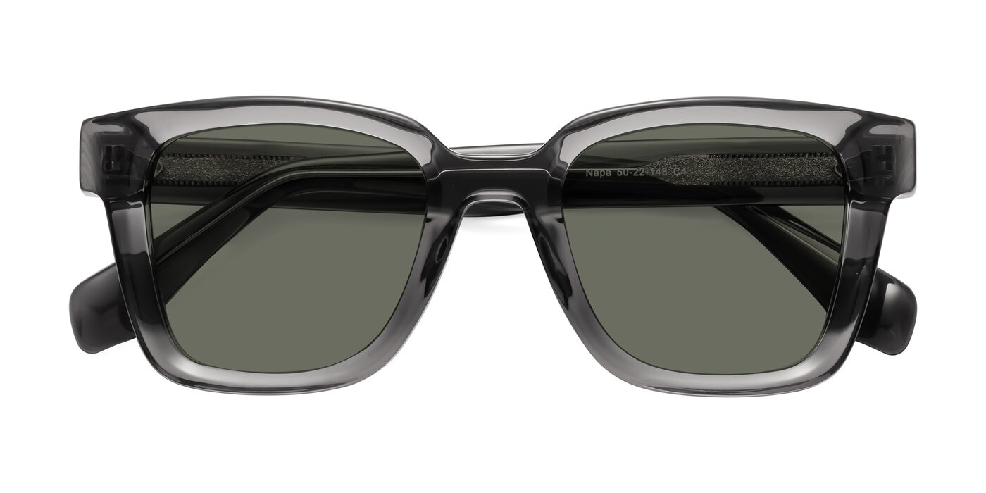 Napa - Translucent Gray Polarized Sunglasses