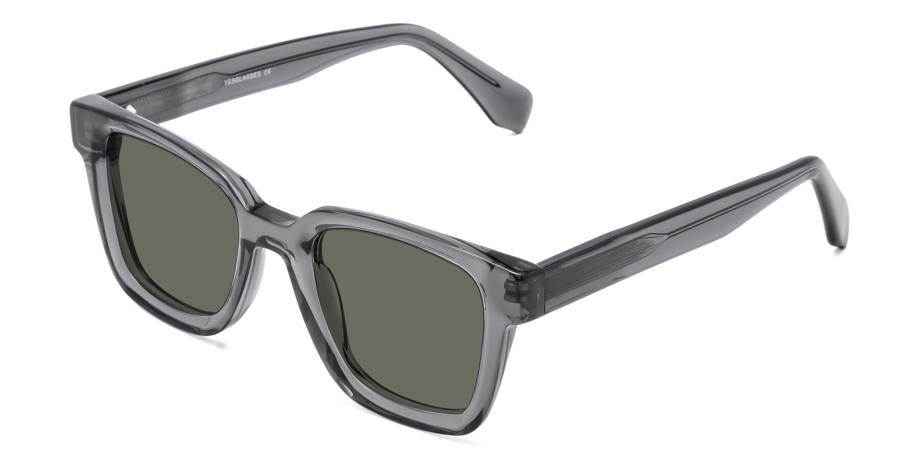 Angle of Napa in Translucent Gray with Gray Polarized Lenses