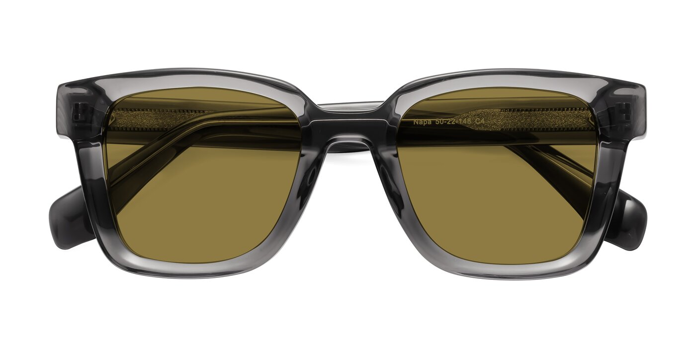 Napa - Translucent Gray Polarized Sunglasses