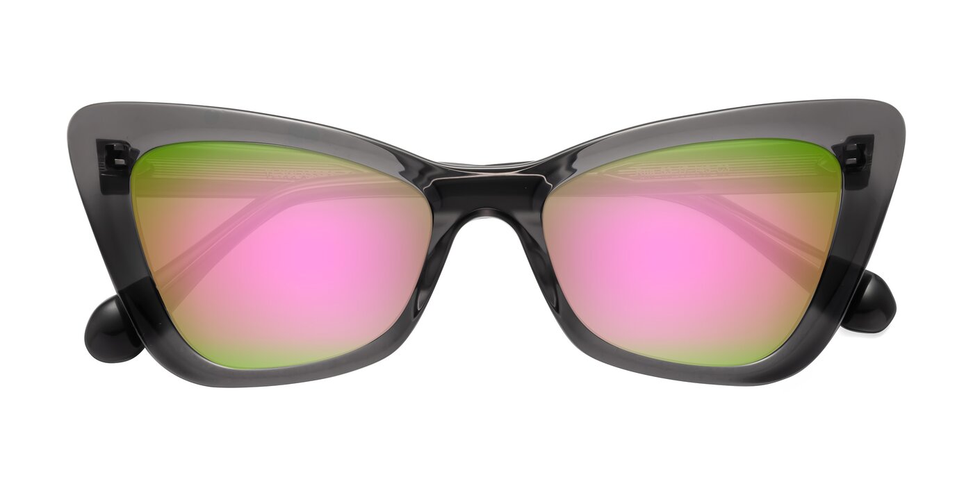 Rua - Gray Flash Mirrored Sunglasses