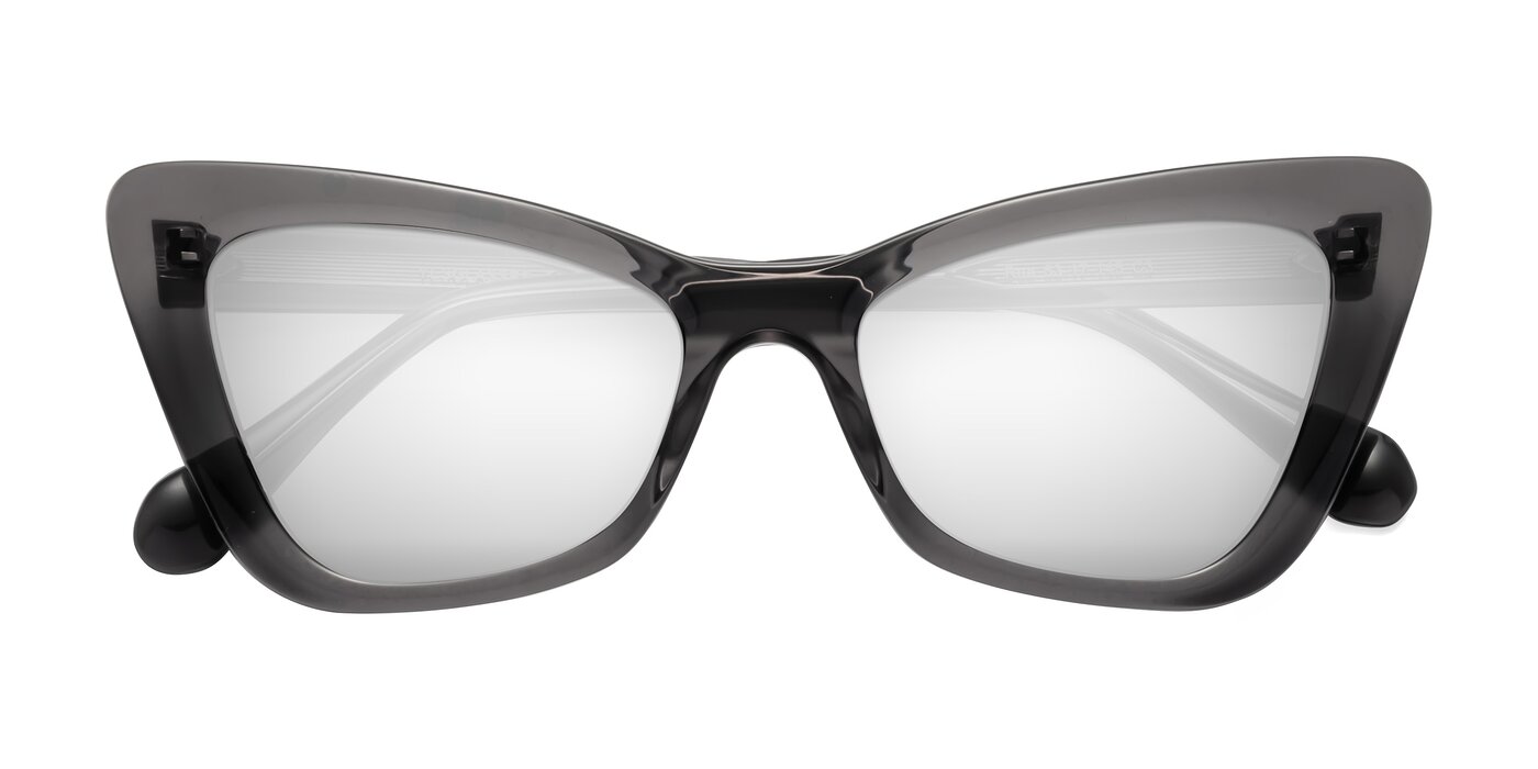 Rua - Gray Flash Mirrored Sunglasses