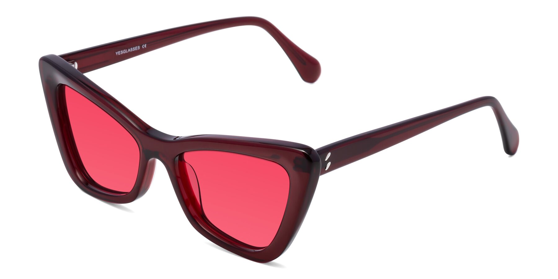 Angle of Rua in Wine with Red Tinted Lenses