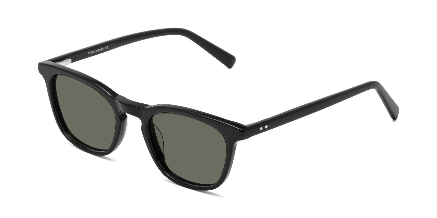 Angle of Loris in Black with Gray Polarized Lenses