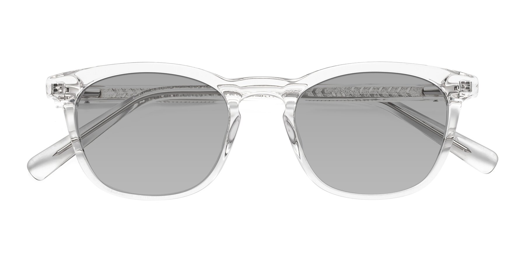 Folded Front of Loris in Clear with Light Gray Tinted Lenses
