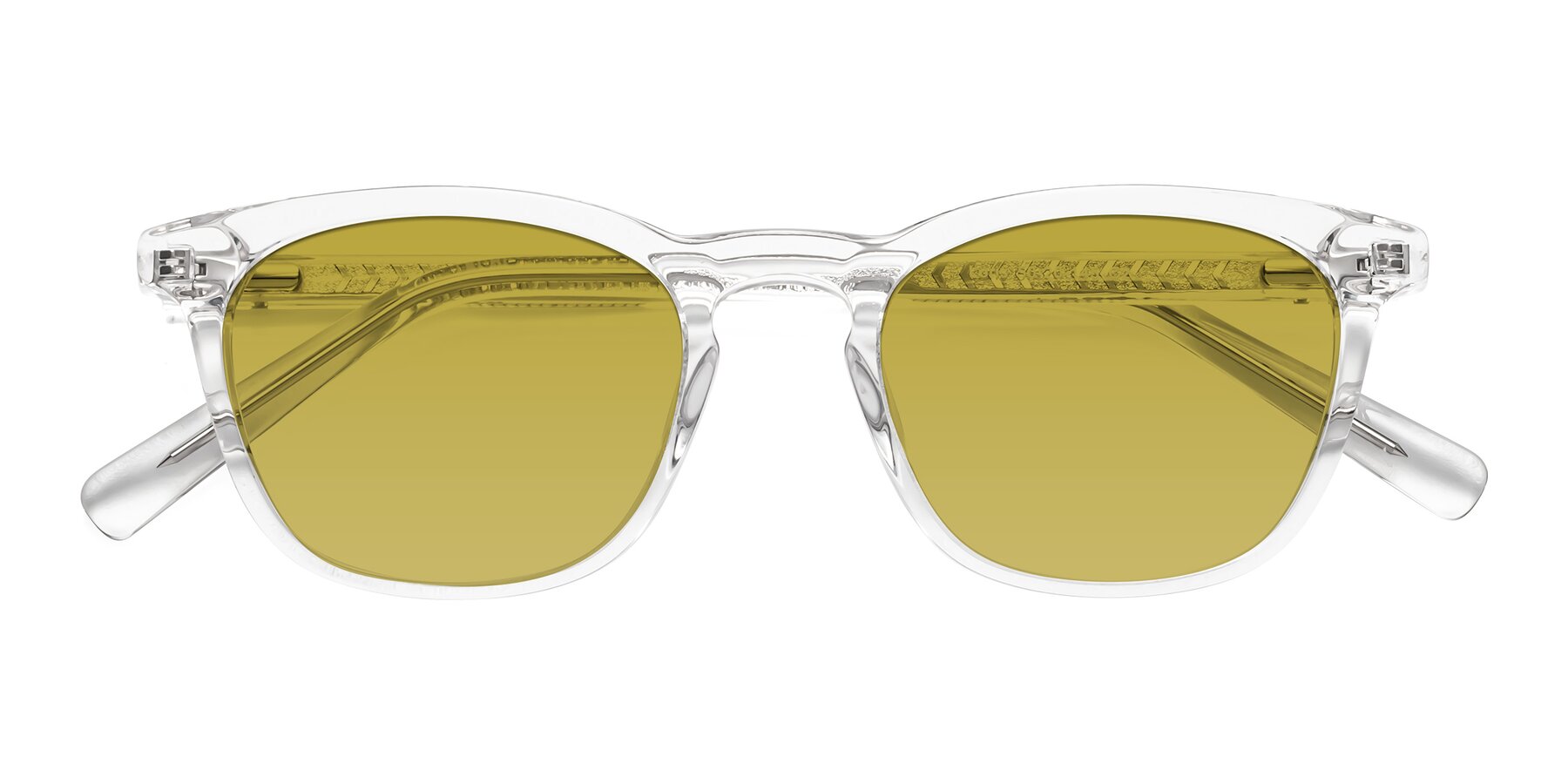 Folded Front of Loris in Clear with Champagne Tinted Lenses